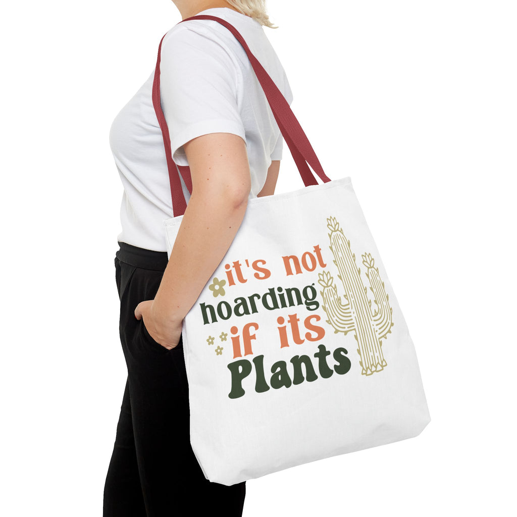 It’s Not Hoarding If It’s Plants tote bag | Cactus plant lover tote