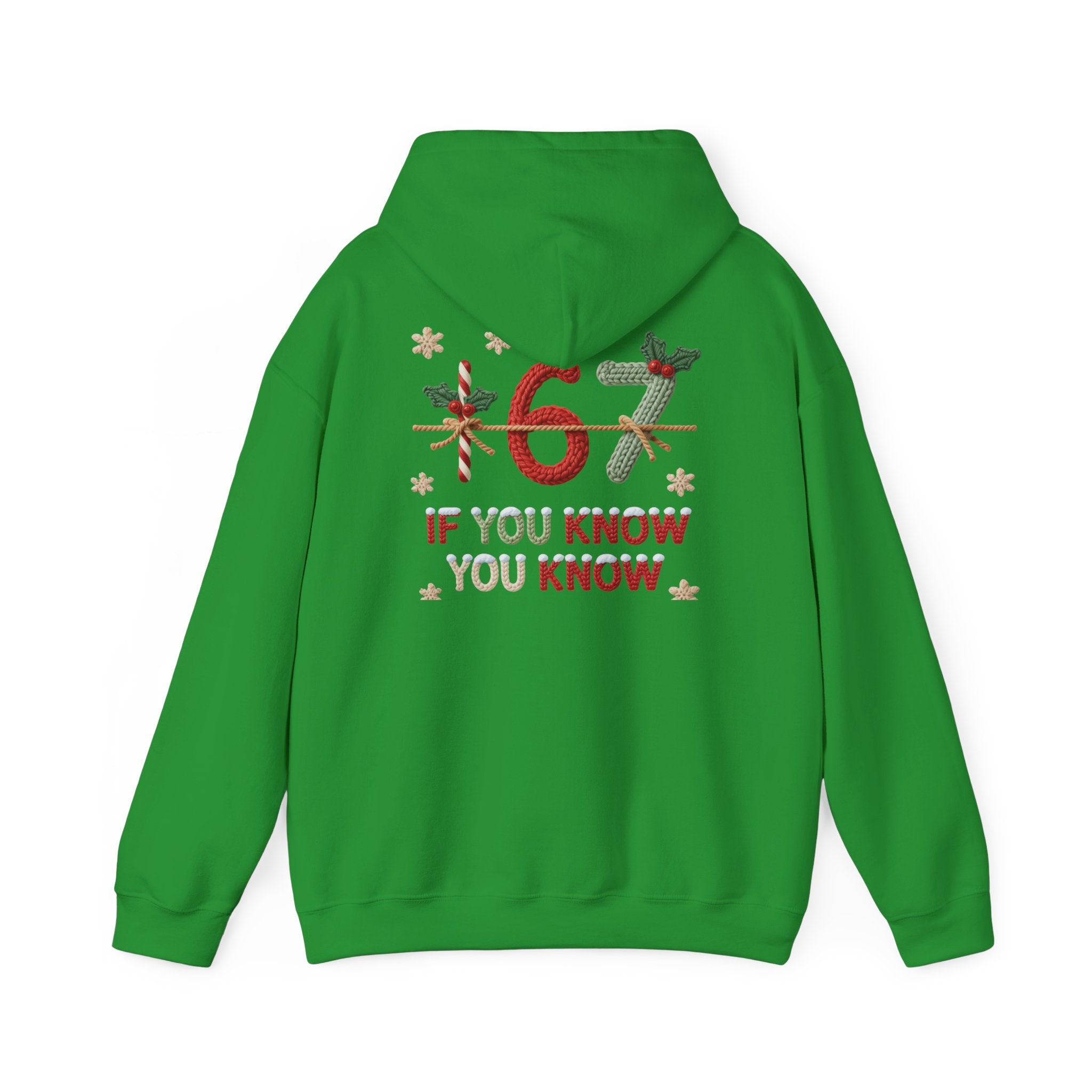 67 Christmas Hoodie | Christmas plaid numbers, holiday sweater design