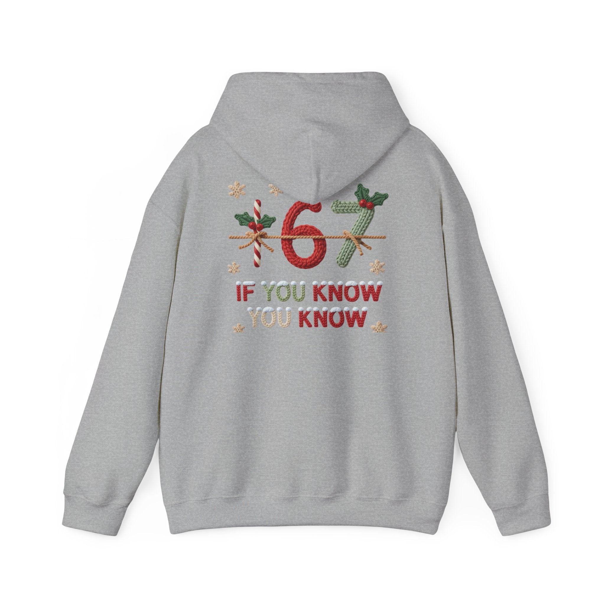 67 Christmas Hoodie | Christmas plaid numbers, holiday sweater design