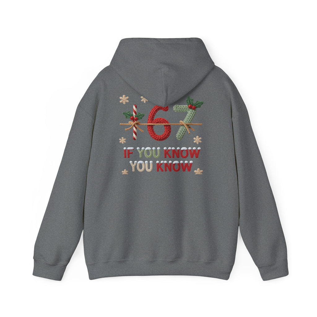 67 Christmas Hoodie | Christmas plaid numbers, holiday sweater design