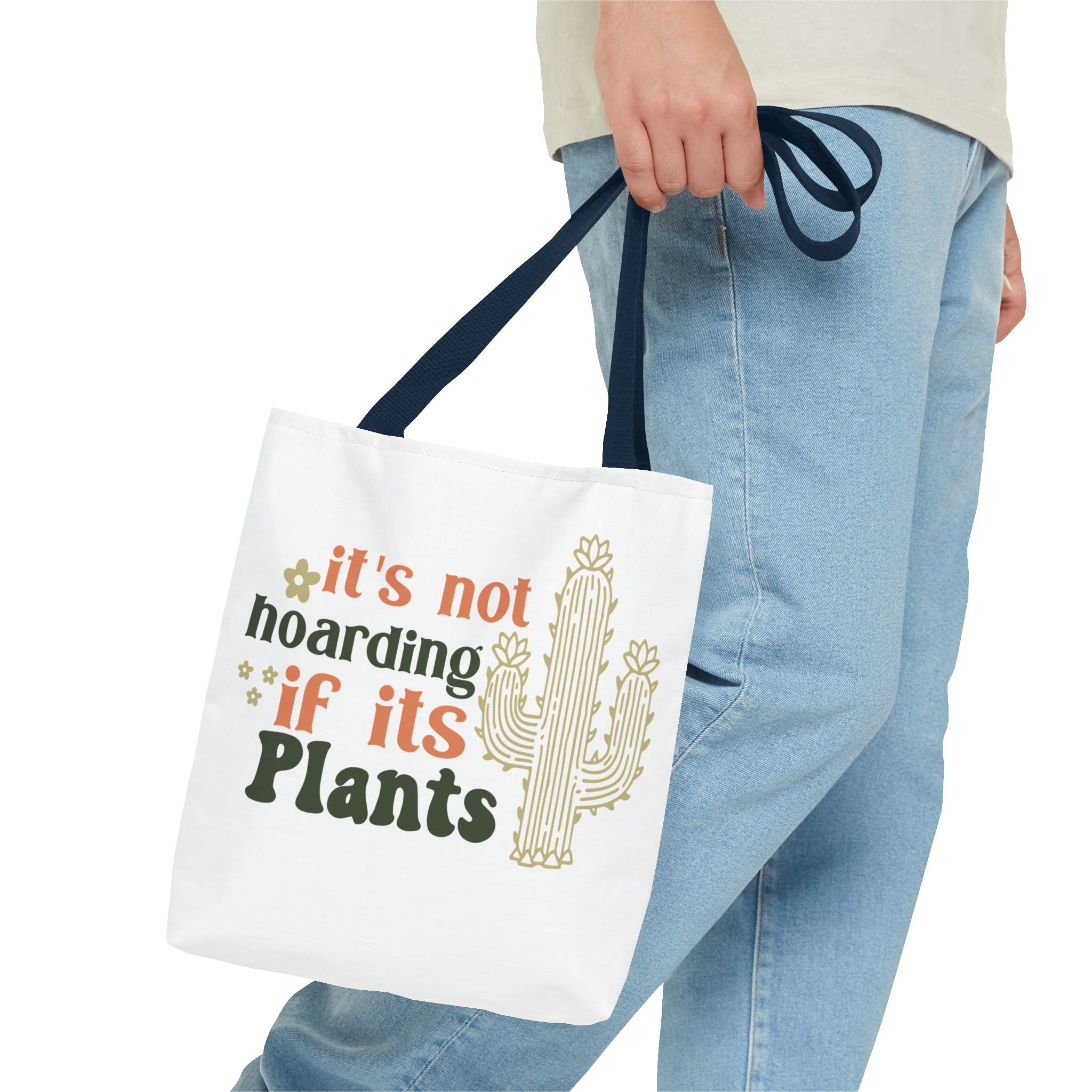 It’s Not Hoarding If It’s Plants tote bag | Cactus plant lover tote
