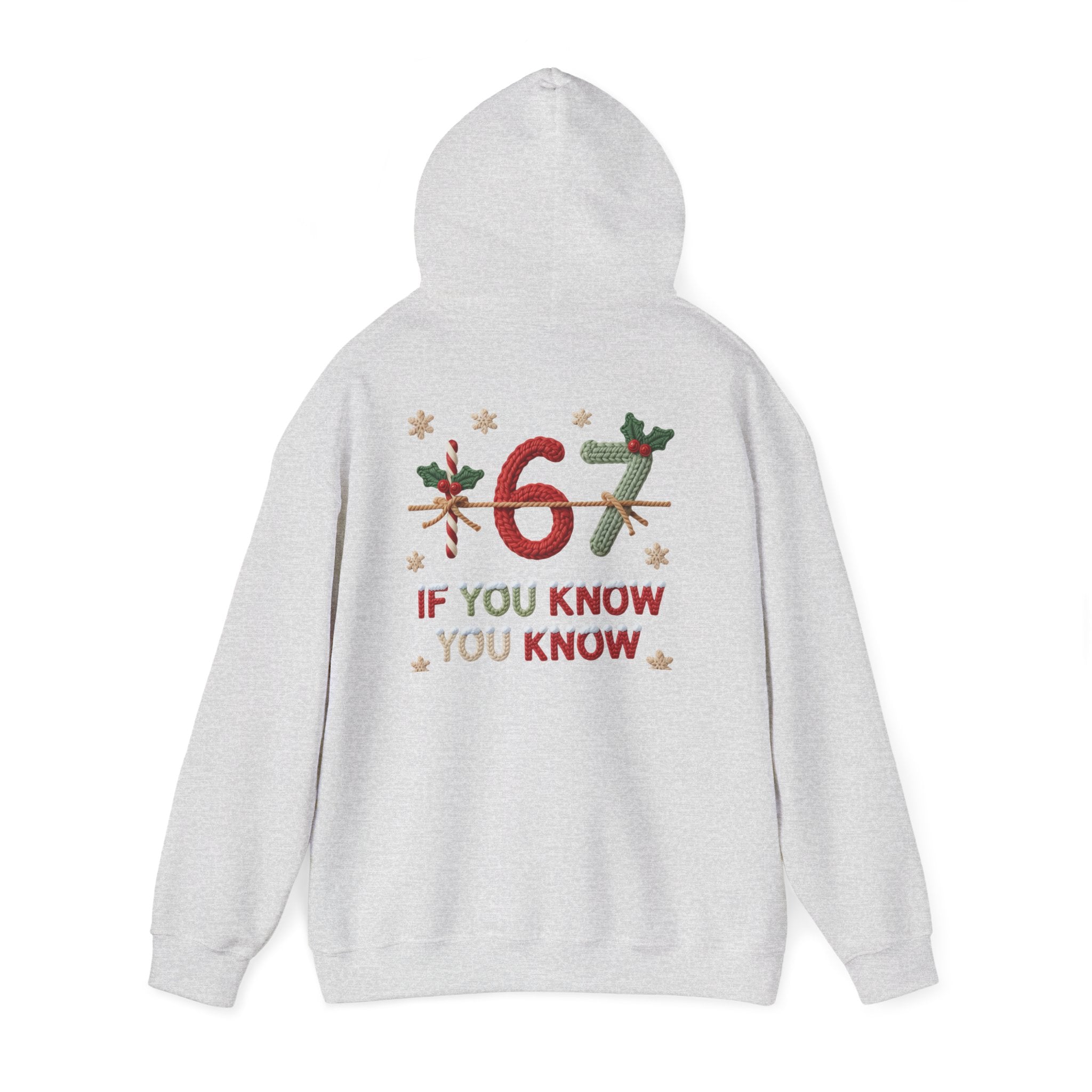 67 Christmas Hoodie | Christmas plaid numbers, holiday sweater design