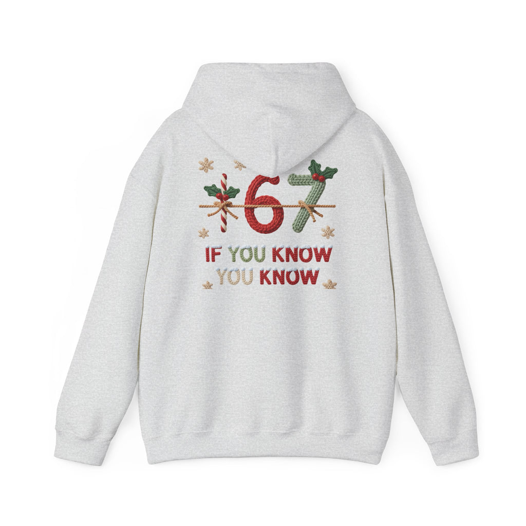 67 Christmas Hoodie | Christmas plaid numbers, holiday sweater design