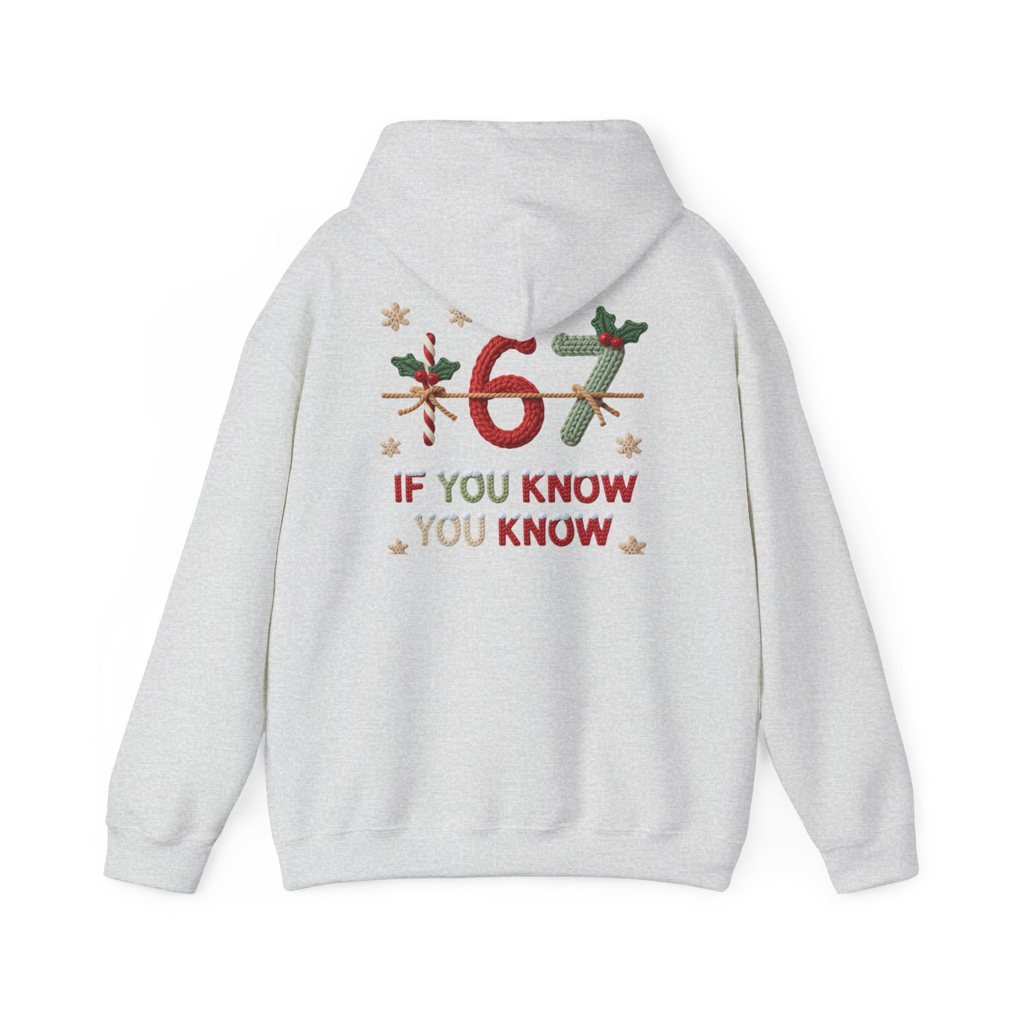67 Christmas Hoodie | Christmas plaid numbers, holiday sweater design