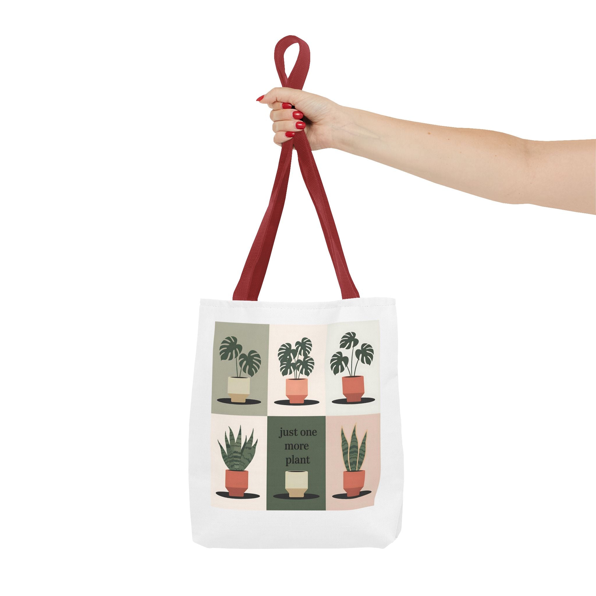 Just One More Plant Tote Bag | Indoor Plant Illustration, Potted Plant Pattern