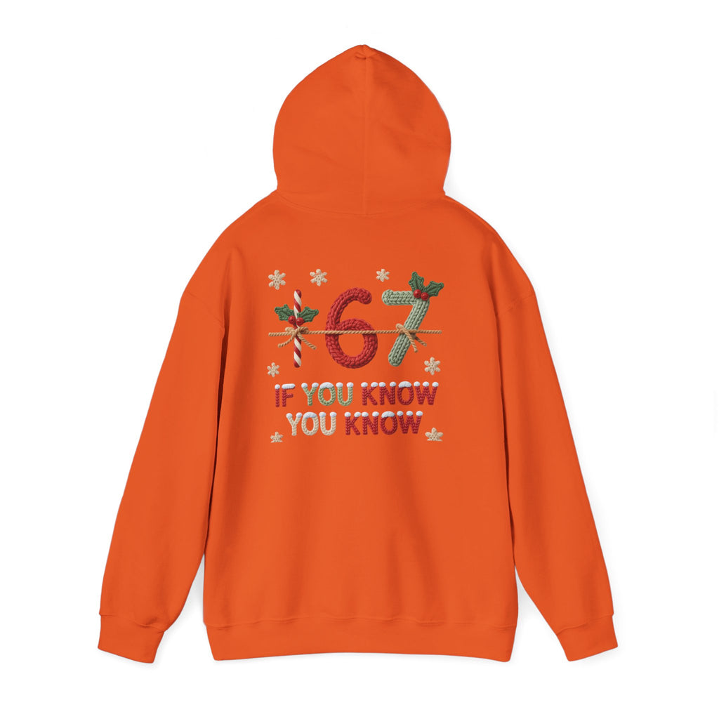 67 Christmas Hoodie | Christmas plaid numbers, holiday sweater design