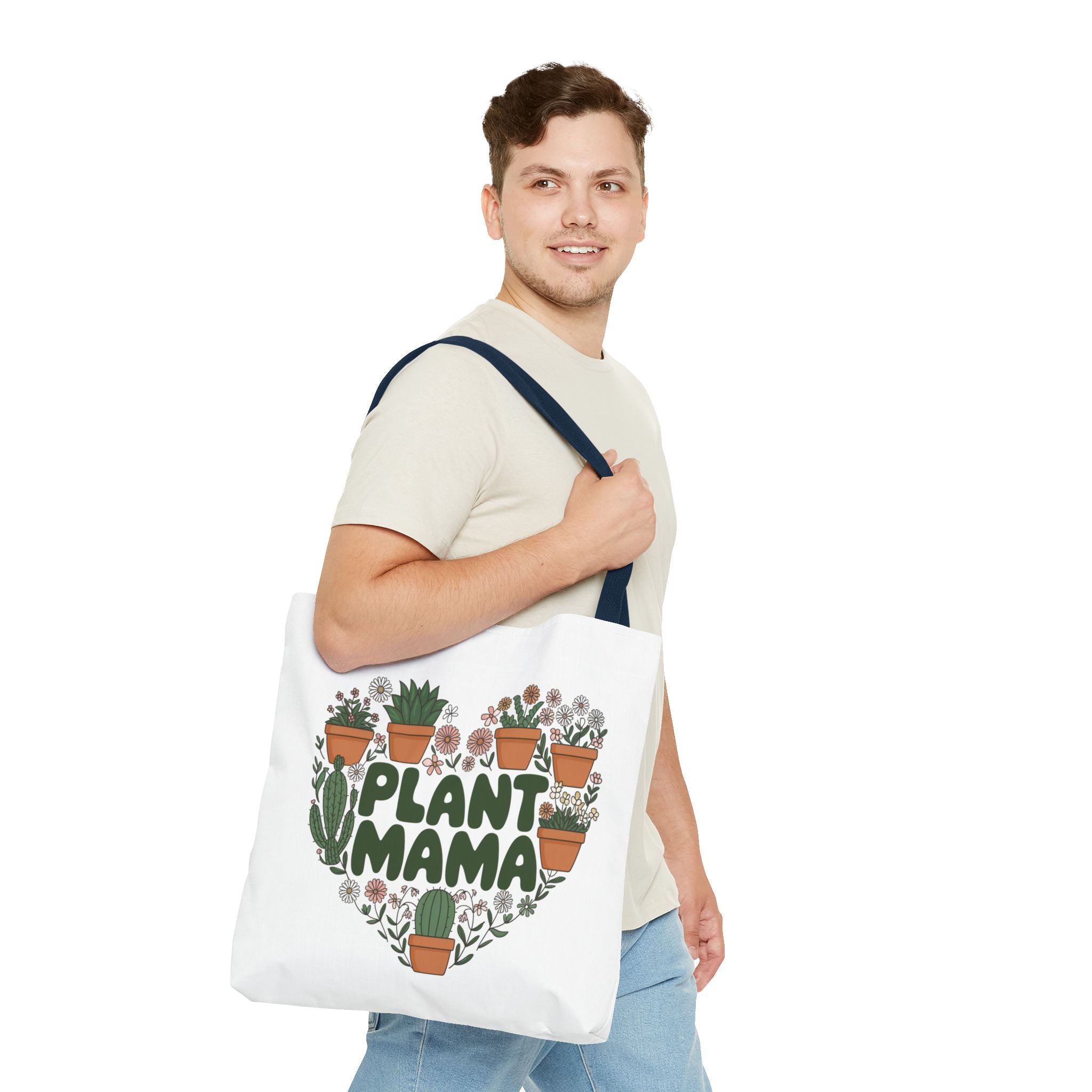 Plant Mama heart of potted succulents Tote Bag | botanical plant lover