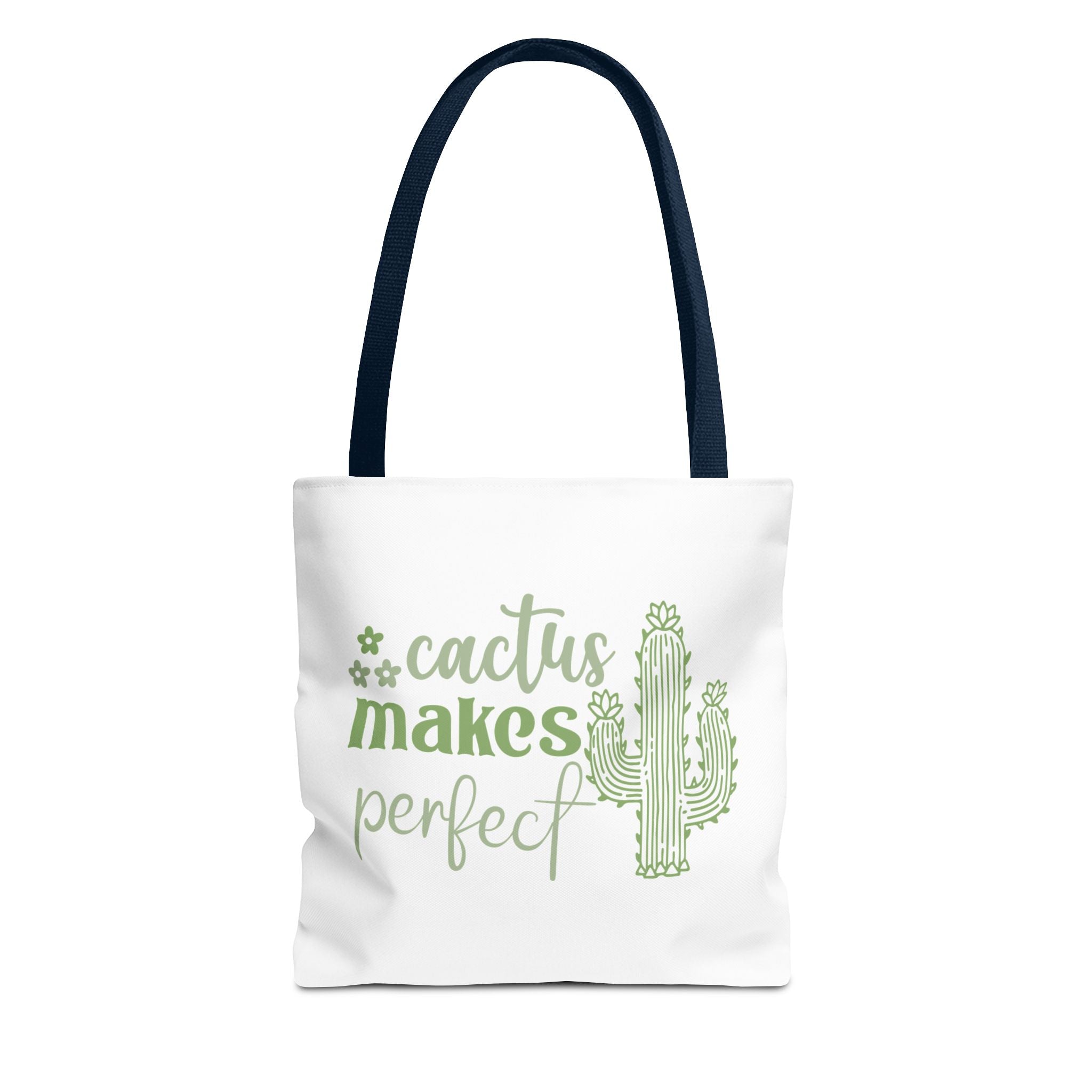 Cactus Makes Perfect Tote Bag | cactus illustration, green script