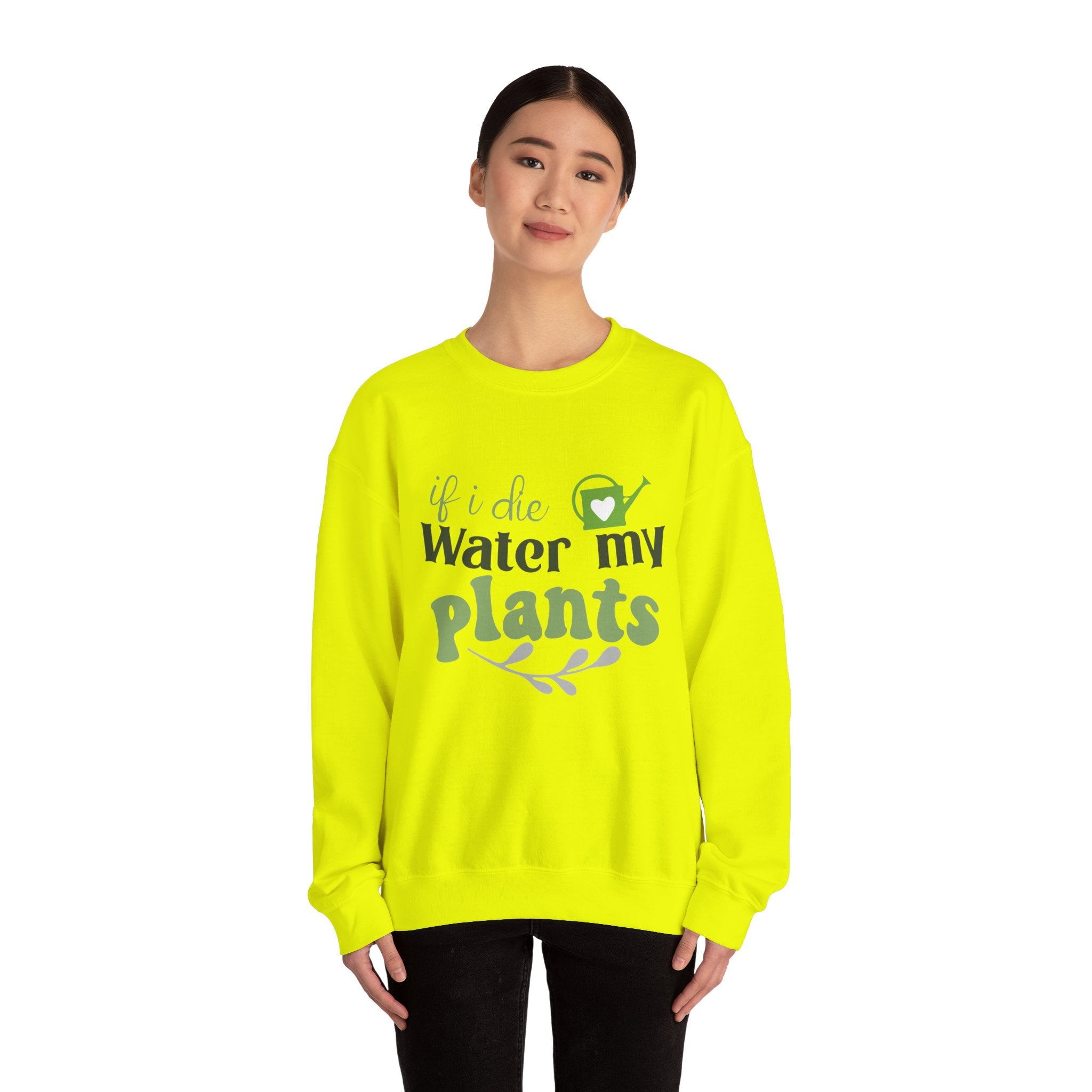 If I Die Water My Plants sweatshirt | Plant Lover Crewneck