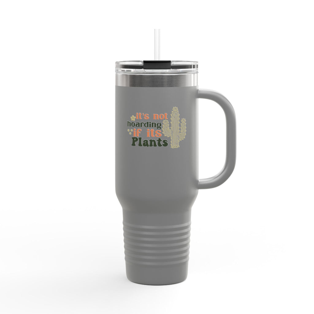 It's Not Hoarding If It's Plants 40oz Travel Mug | Cactus Plant Lover Tumbler