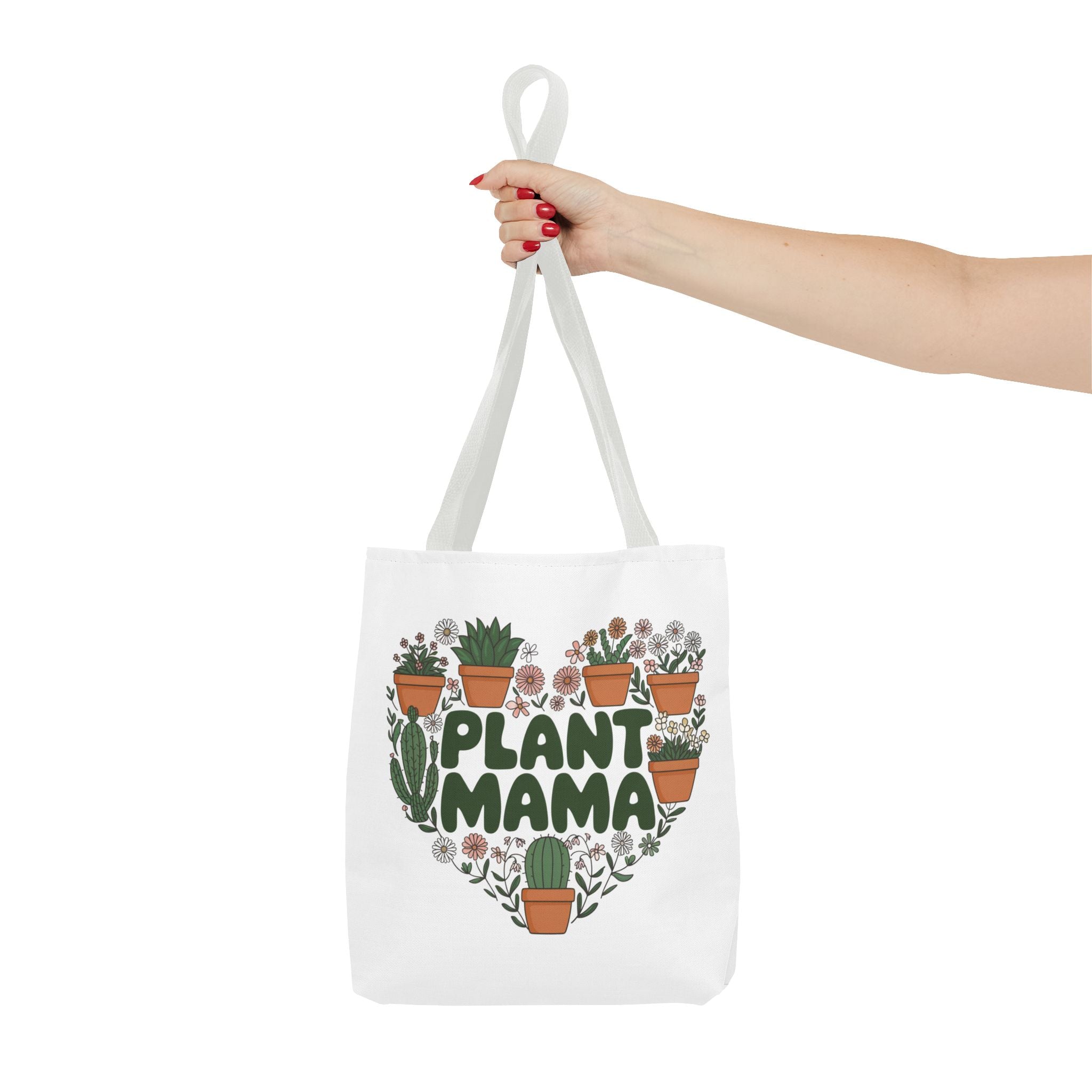 Plant Mama heart of potted succulents Tote Bag | botanical plant lover