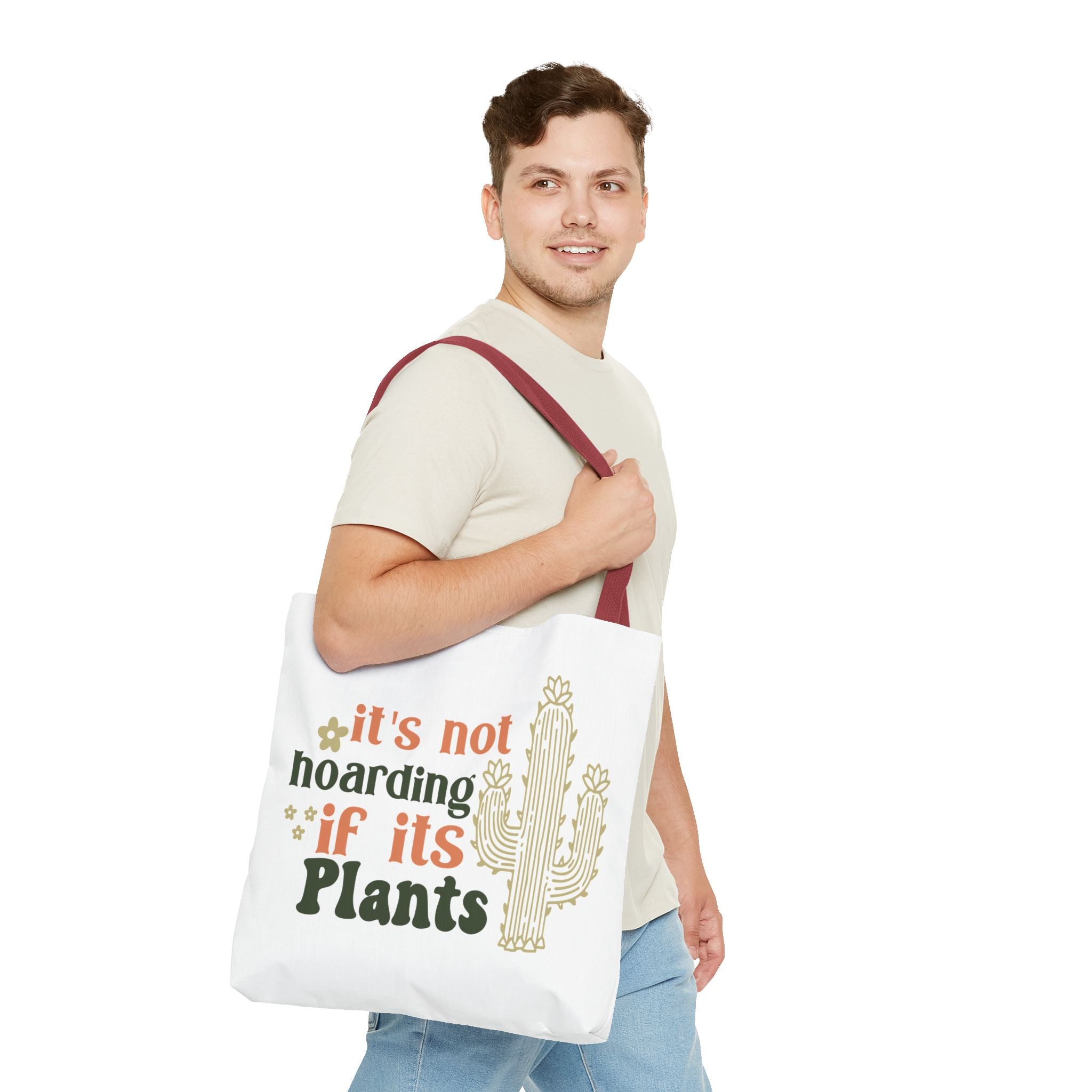 It’s Not Hoarding If It’s Plants tote bag | Cactus plant lover tote