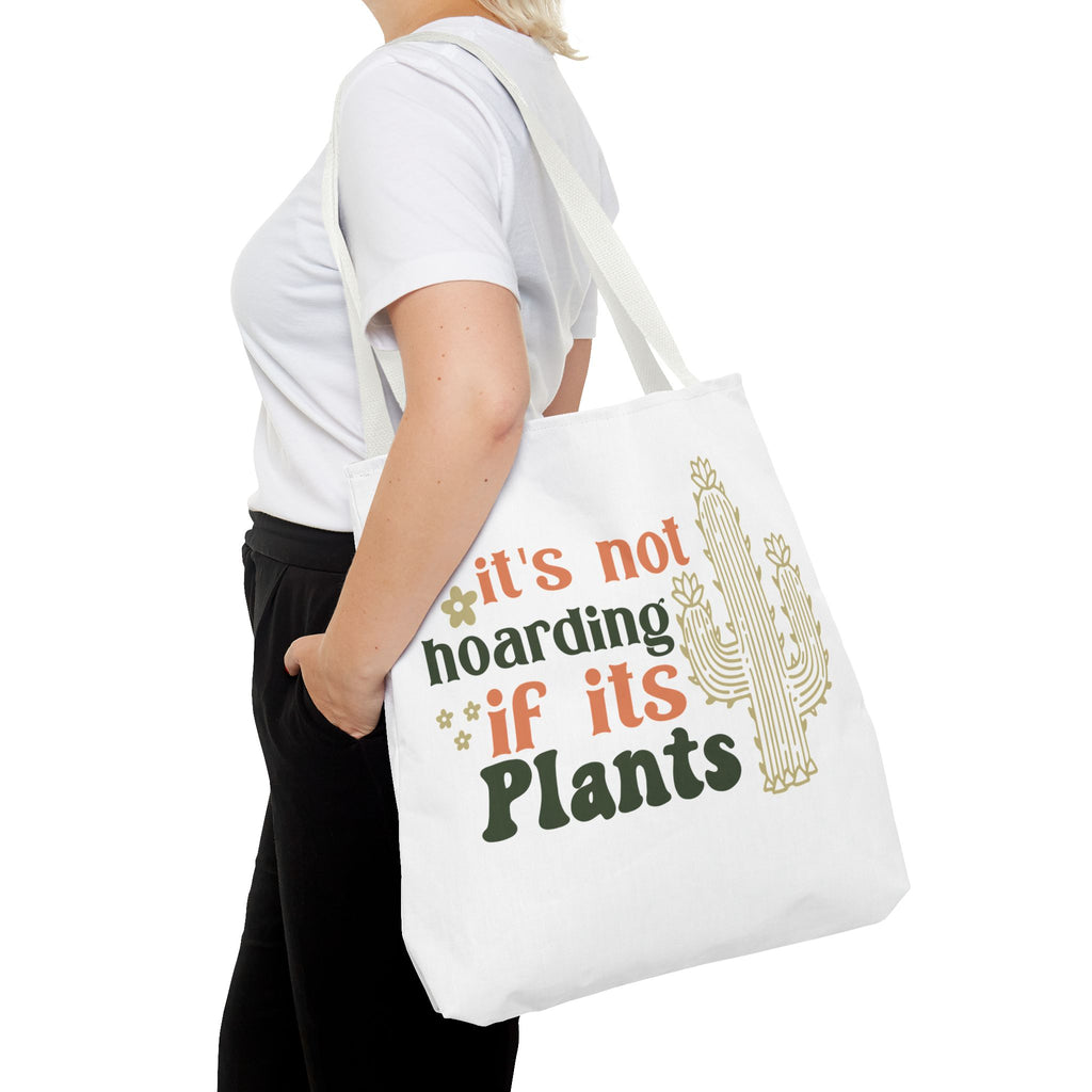 It’s Not Hoarding If It’s Plants tote bag | Cactus plant lover tote