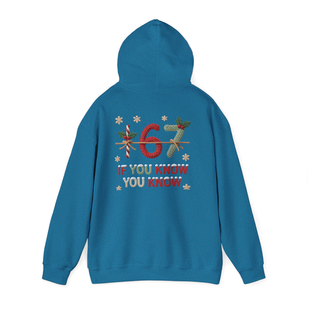 67 Christmas Hoodie | Christmas plaid numbers, holiday sweater design