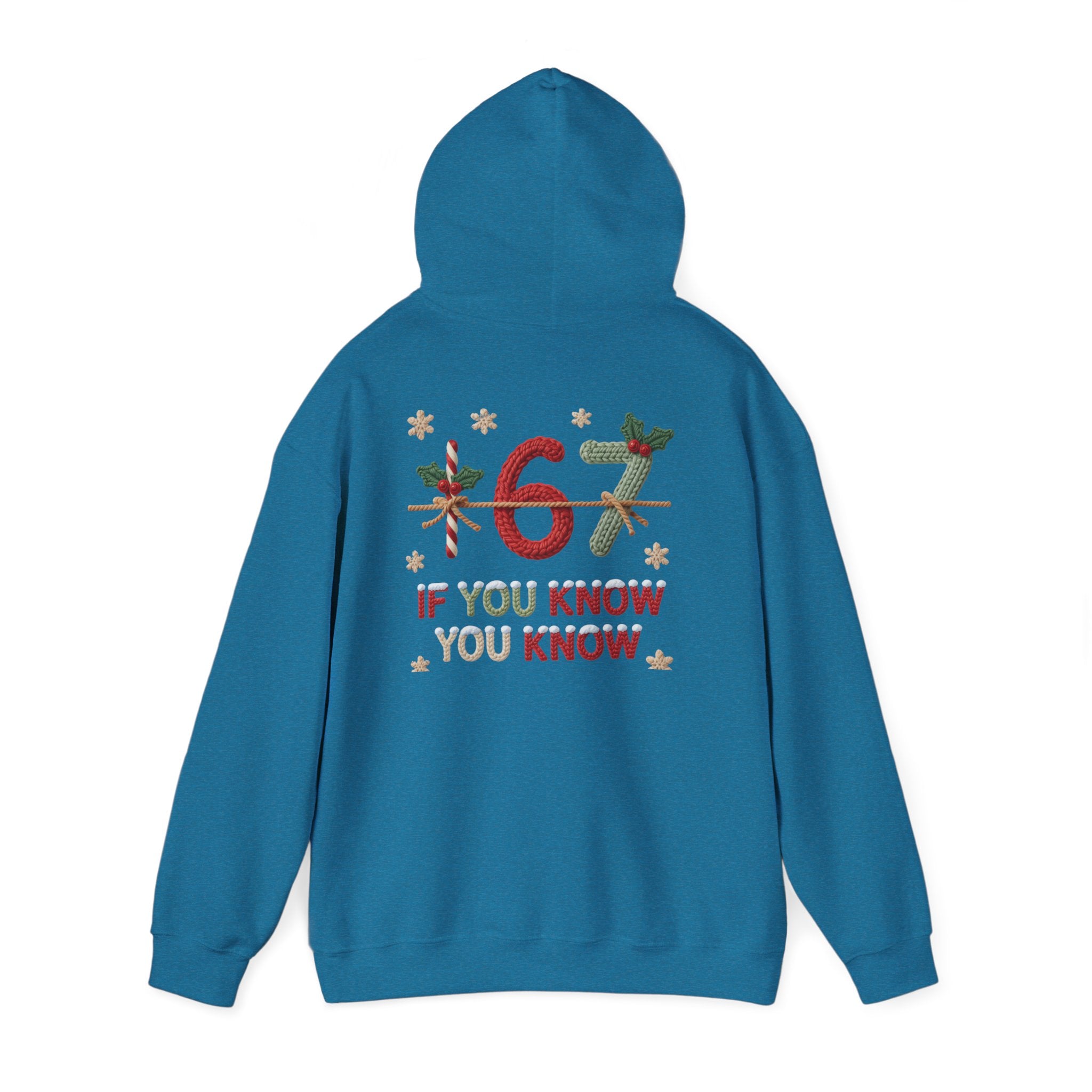 67 Christmas Hoodie | Christmas plaid numbers, holiday sweater design