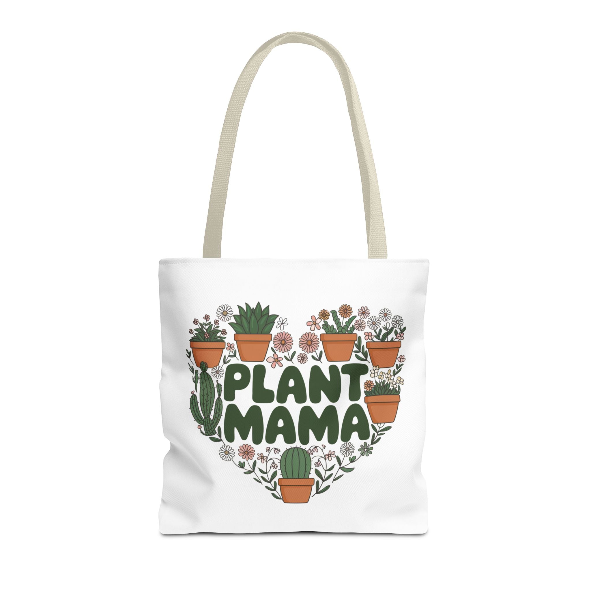 Plant Mama heart of potted succulents Tote Bag | botanical plant lover