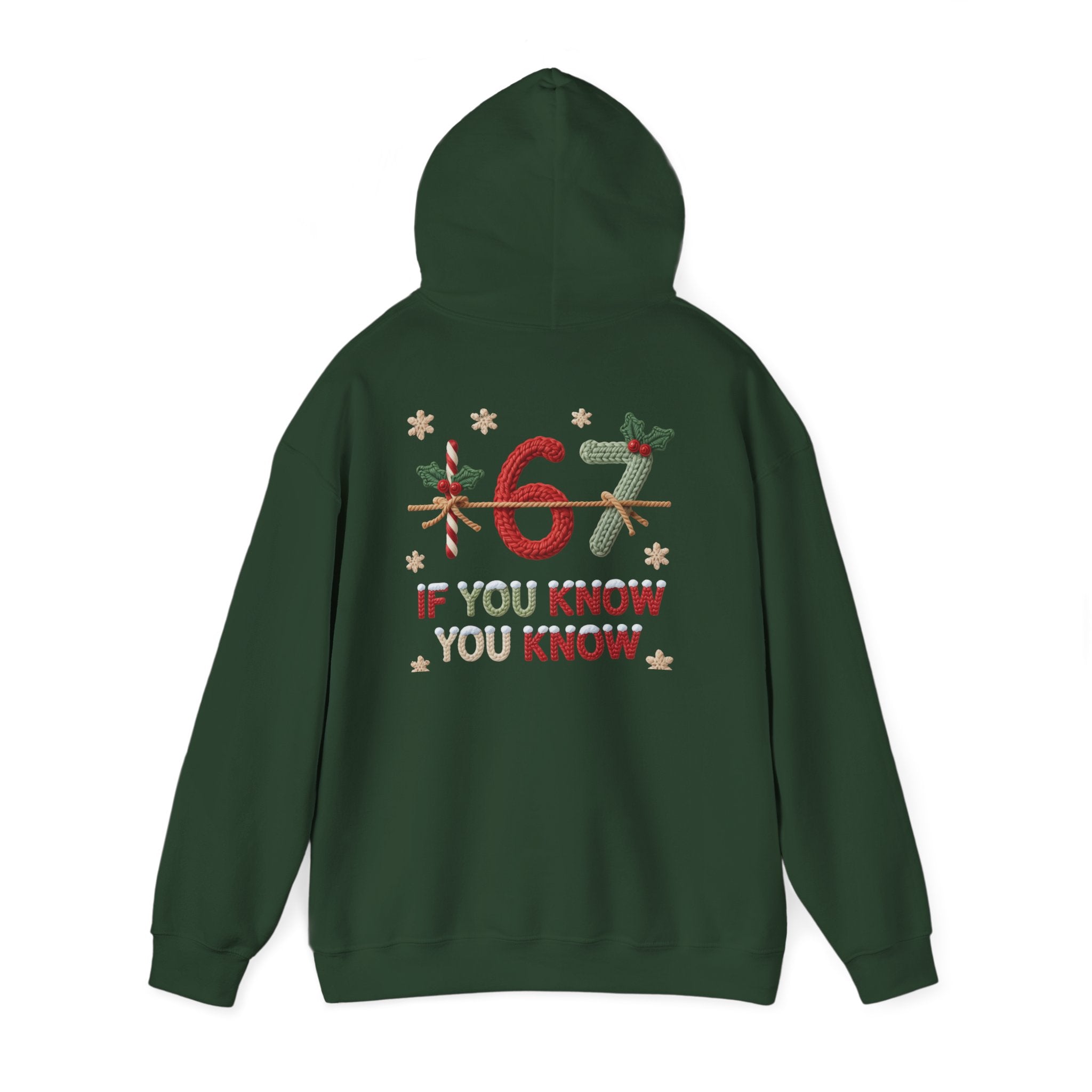 67 Christmas Hoodie | Christmas plaid numbers, holiday sweater design