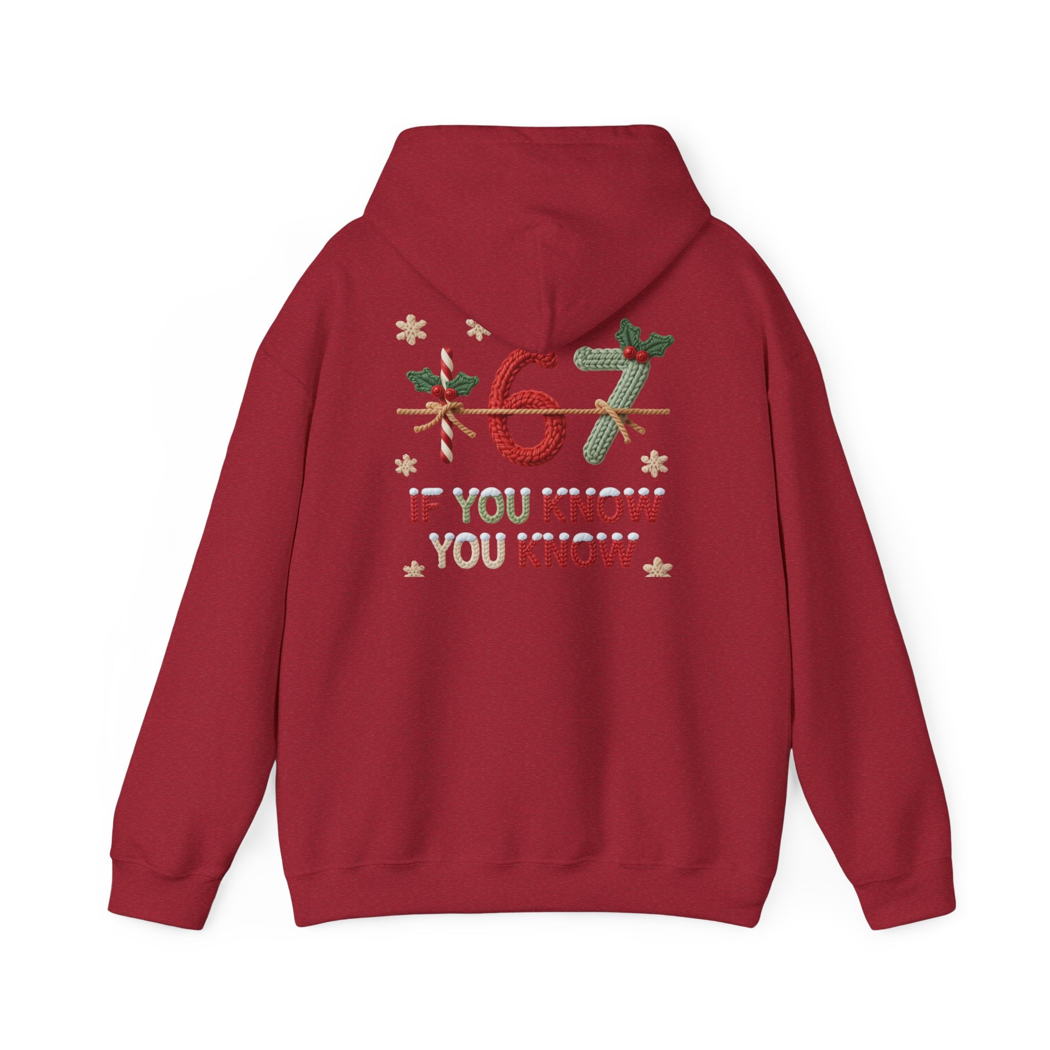 67 Christmas Hoodie | Christmas plaid numbers, holiday sweater design