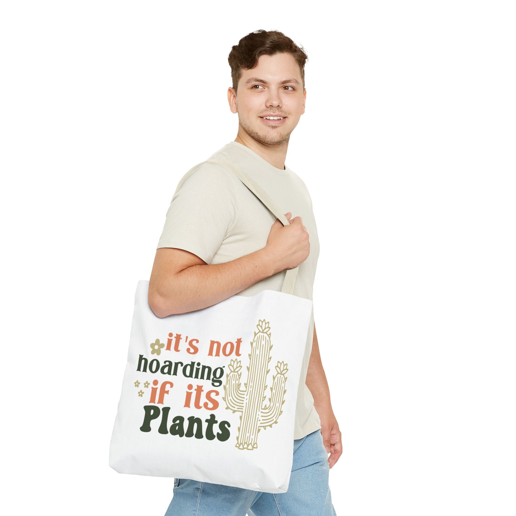 It’s Not Hoarding If It’s Plants tote bag | Cactus plant lover tote