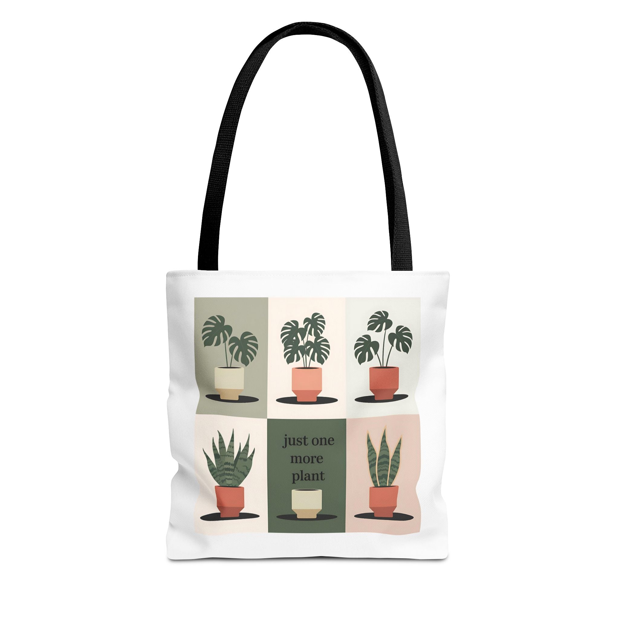 Just One More Plant Tote Bag | Indoor Plant Illustration, Potted Plant Pattern