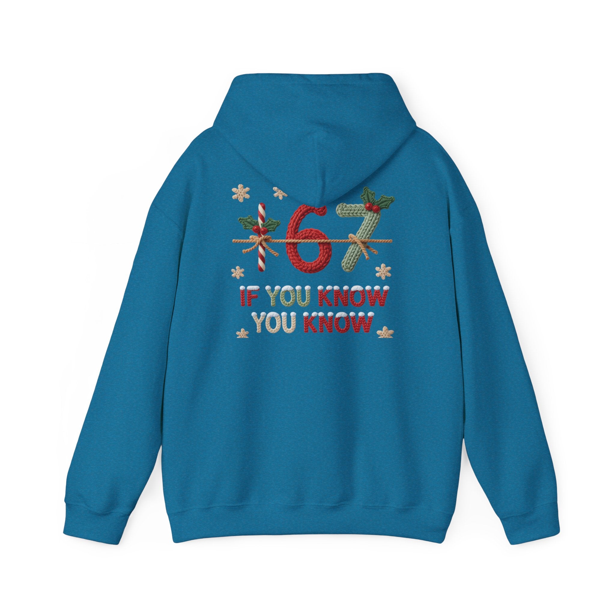 67 Christmas Hoodie | Christmas plaid numbers, holiday sweater design