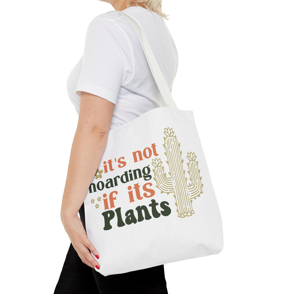 It’s Not Hoarding If It’s Plants tote bag | Cactus plant lover tote