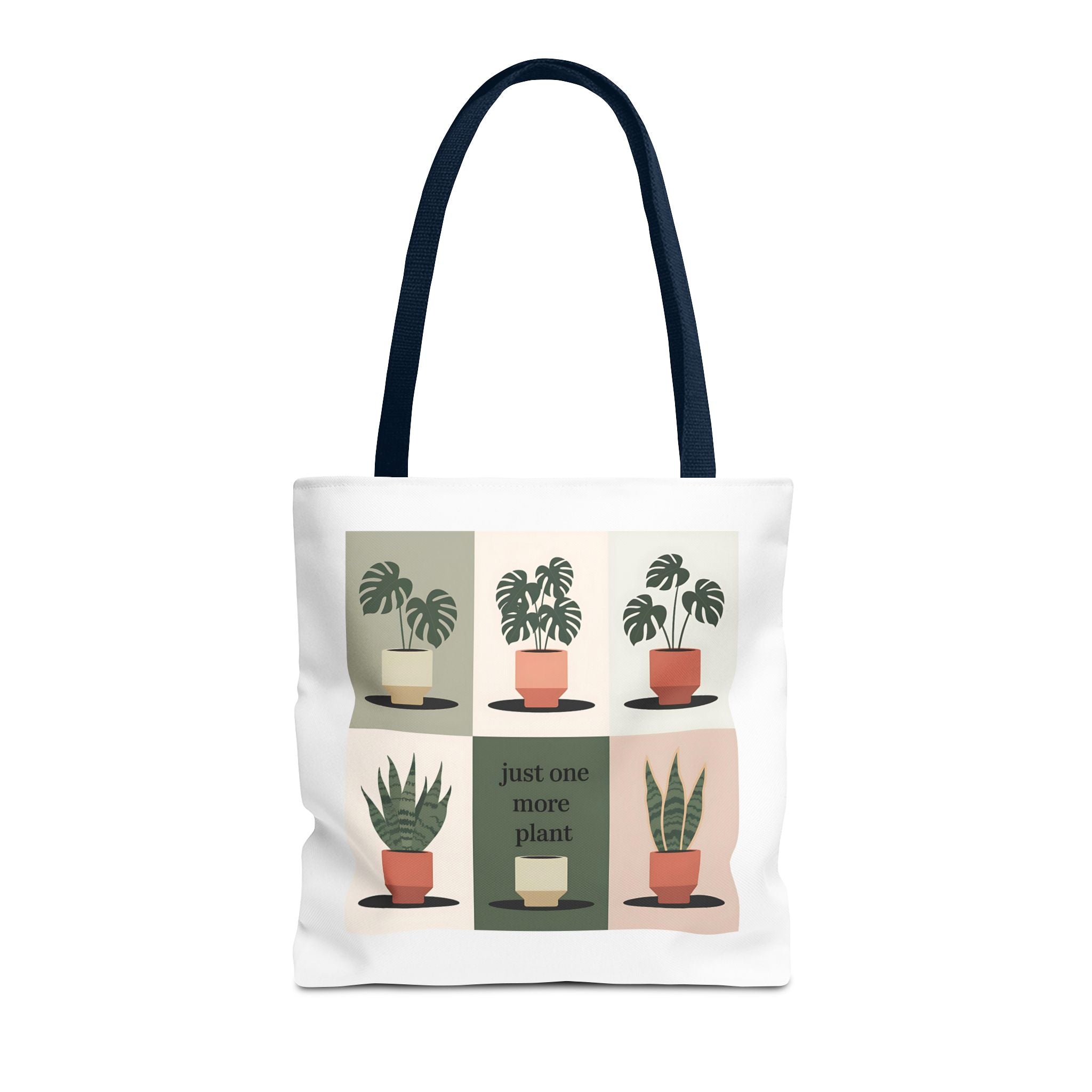 Just One More Plant Tote Bag | Indoor Plant Illustration, Potted Plant Pattern