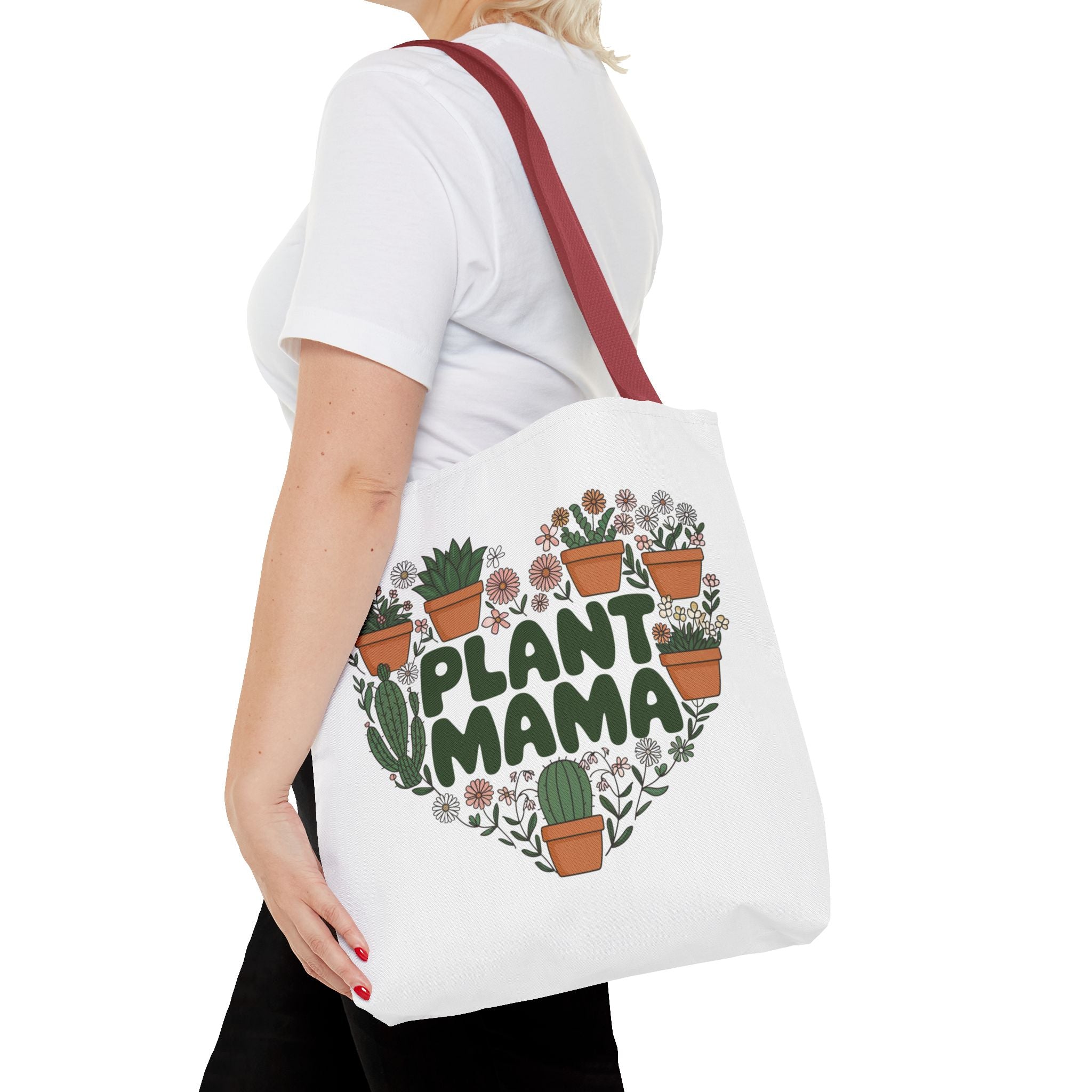 Plant Mama heart of potted succulents Tote Bag | botanical plant lover