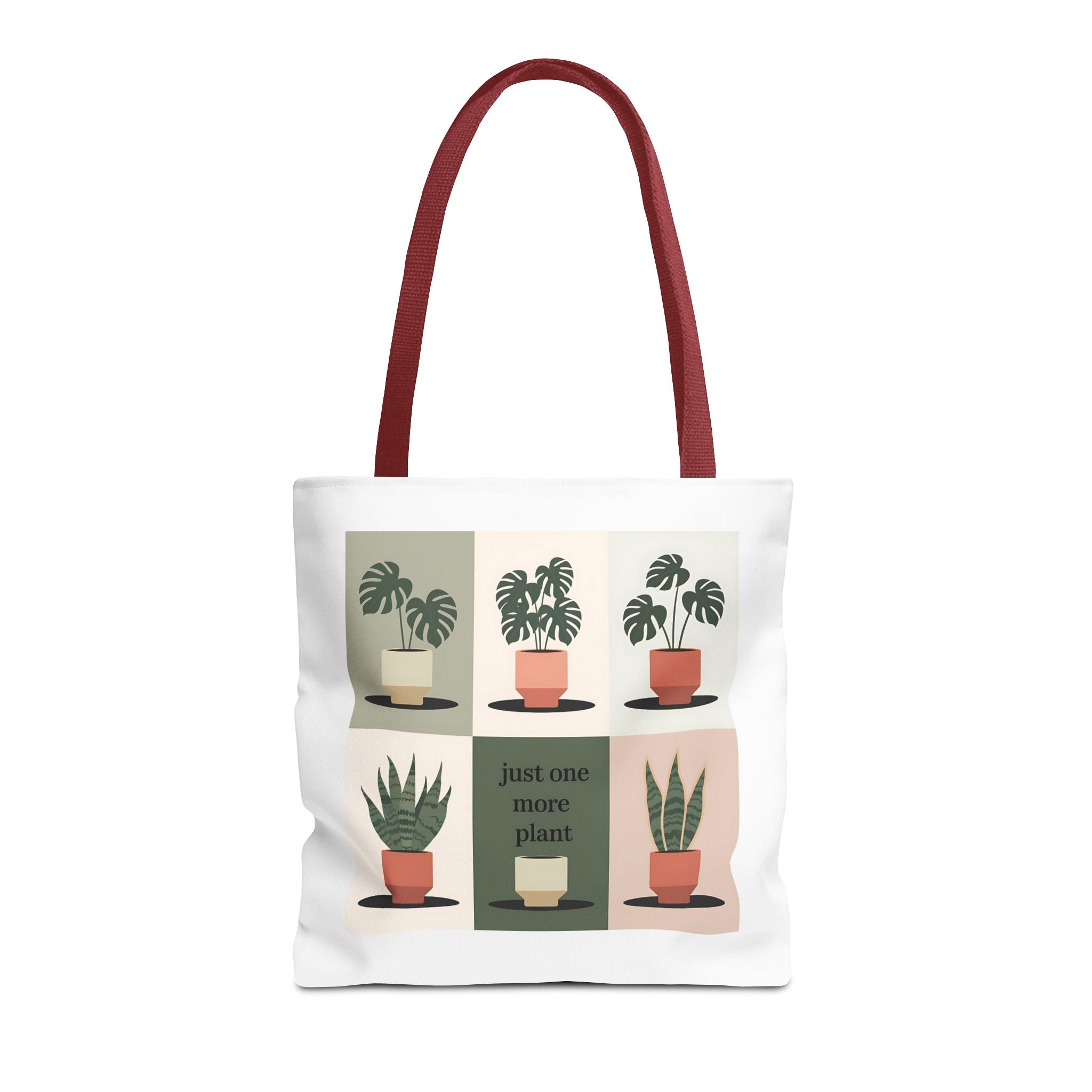Just One More Plant Tote Bag | Indoor Plant Illustration, Potted Plant Pattern