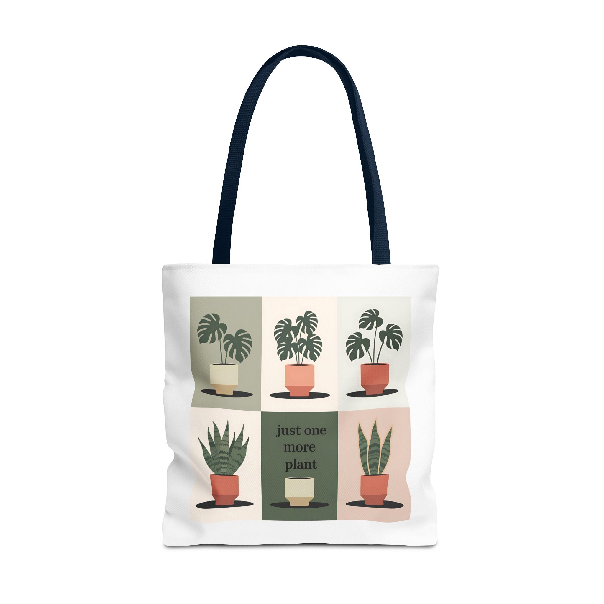 Just One More Plant Tote Bag | Indoor Plant Illustration, Potted Plant Pattern