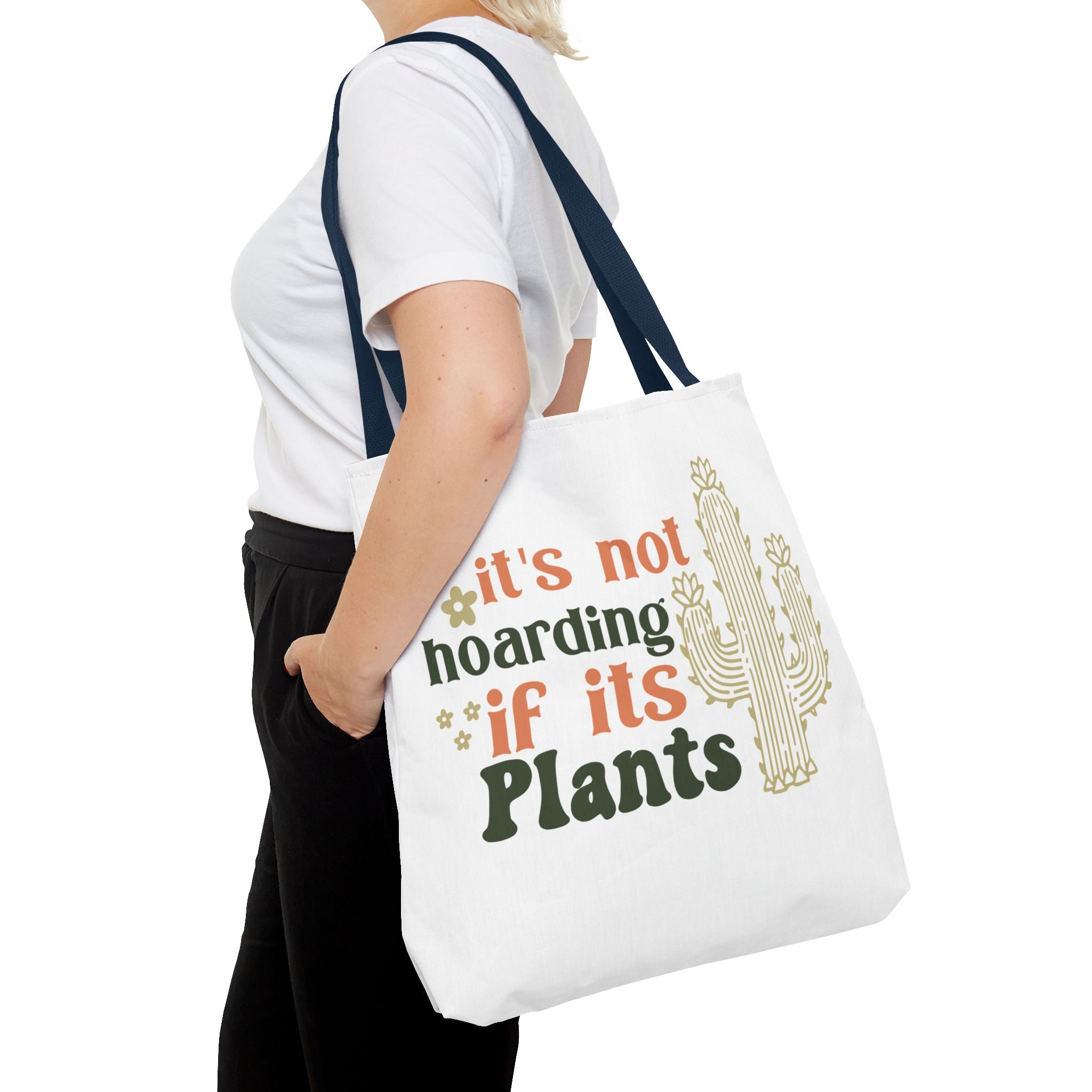 It’s Not Hoarding If It’s Plants tote bag | Cactus plant lover tote