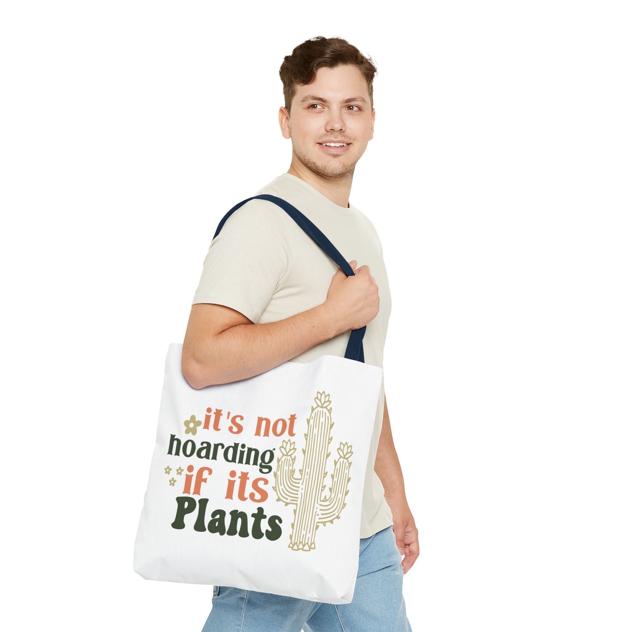 It’s Not Hoarding If It’s Plants tote bag | Cactus plant lover tote