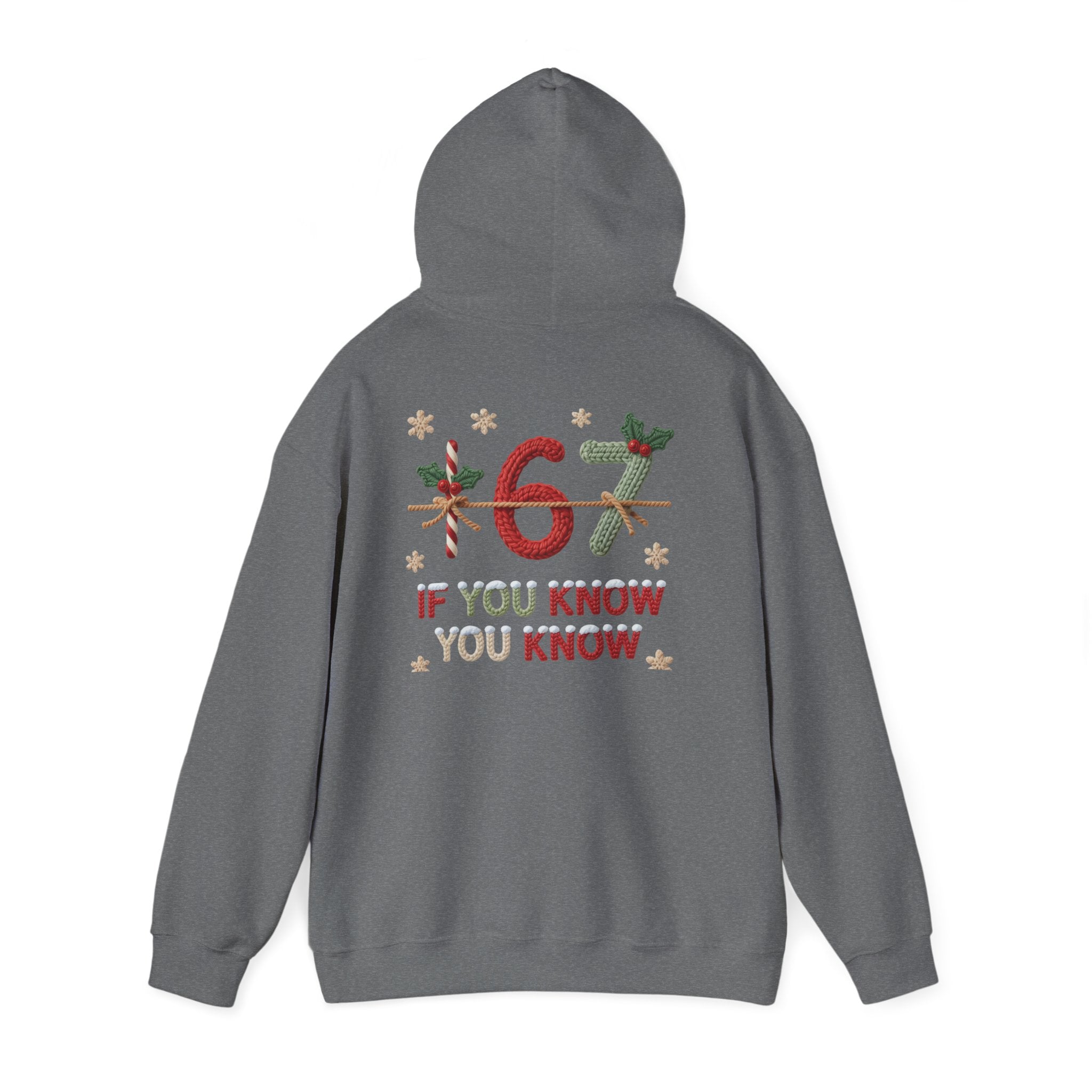 67 Christmas Hoodie | Christmas plaid numbers, holiday sweater design