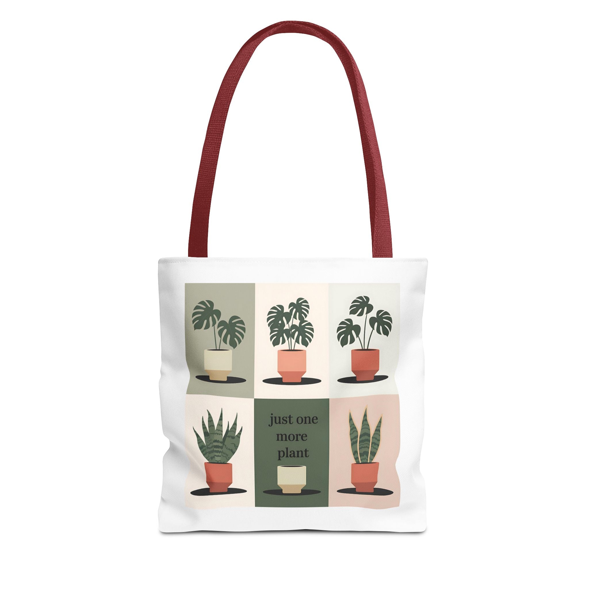 Just One More Plant Tote Bag | Indoor Plant Illustration, Potted Plant Pattern