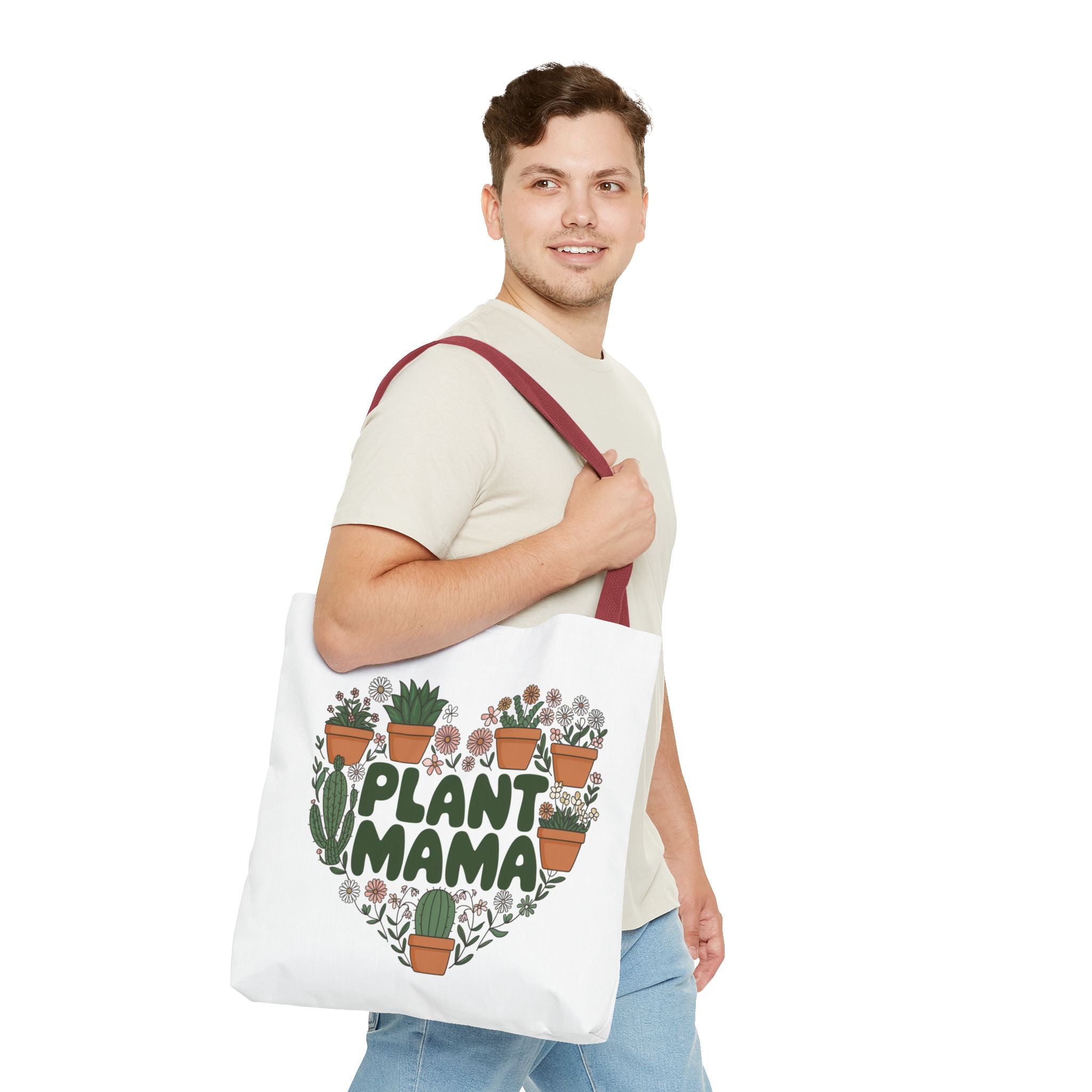 Plant Mama heart of potted succulents Tote Bag | botanical plant lover