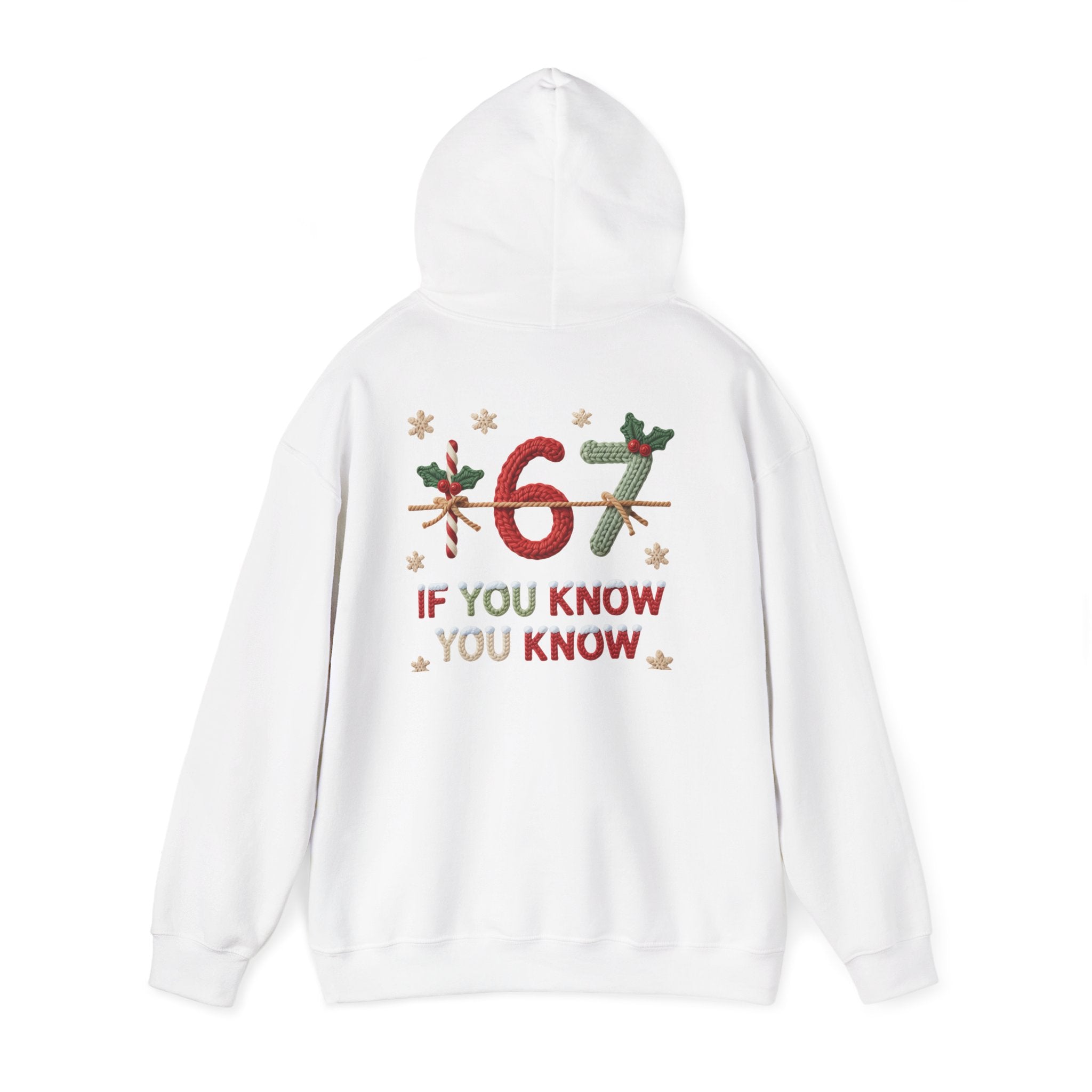67 Christmas Hoodie | Christmas plaid numbers, holiday sweater design