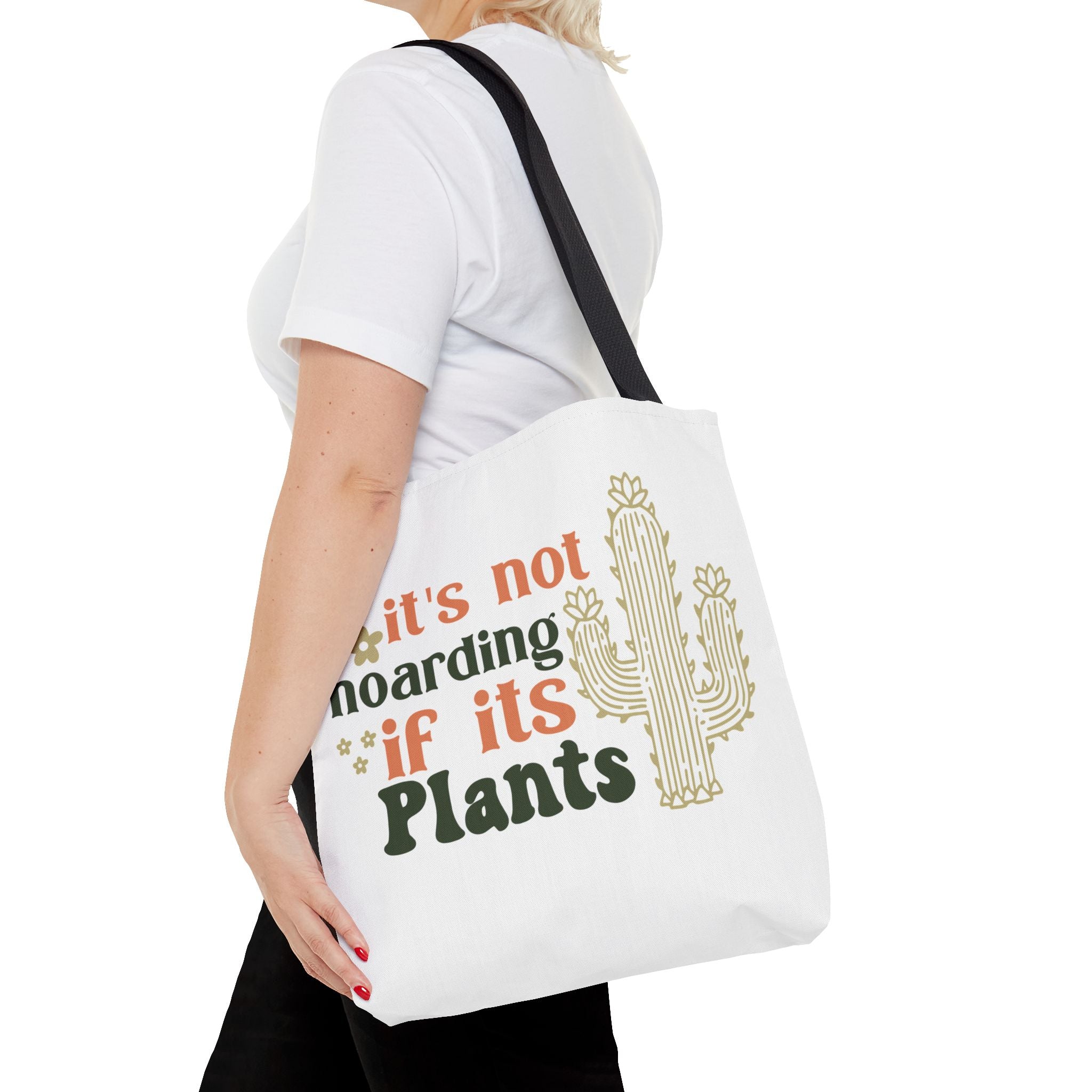 It’s Not Hoarding If It’s Plants tote bag | Cactus plant lover tote