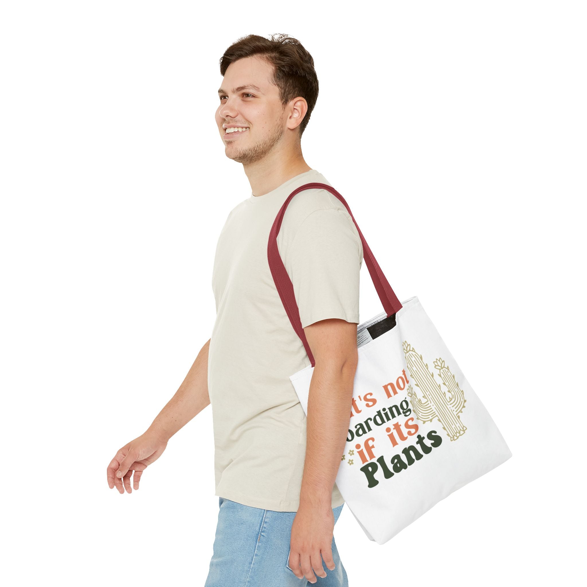 It’s Not Hoarding If It’s Plants tote bag | Cactus plant lover tote