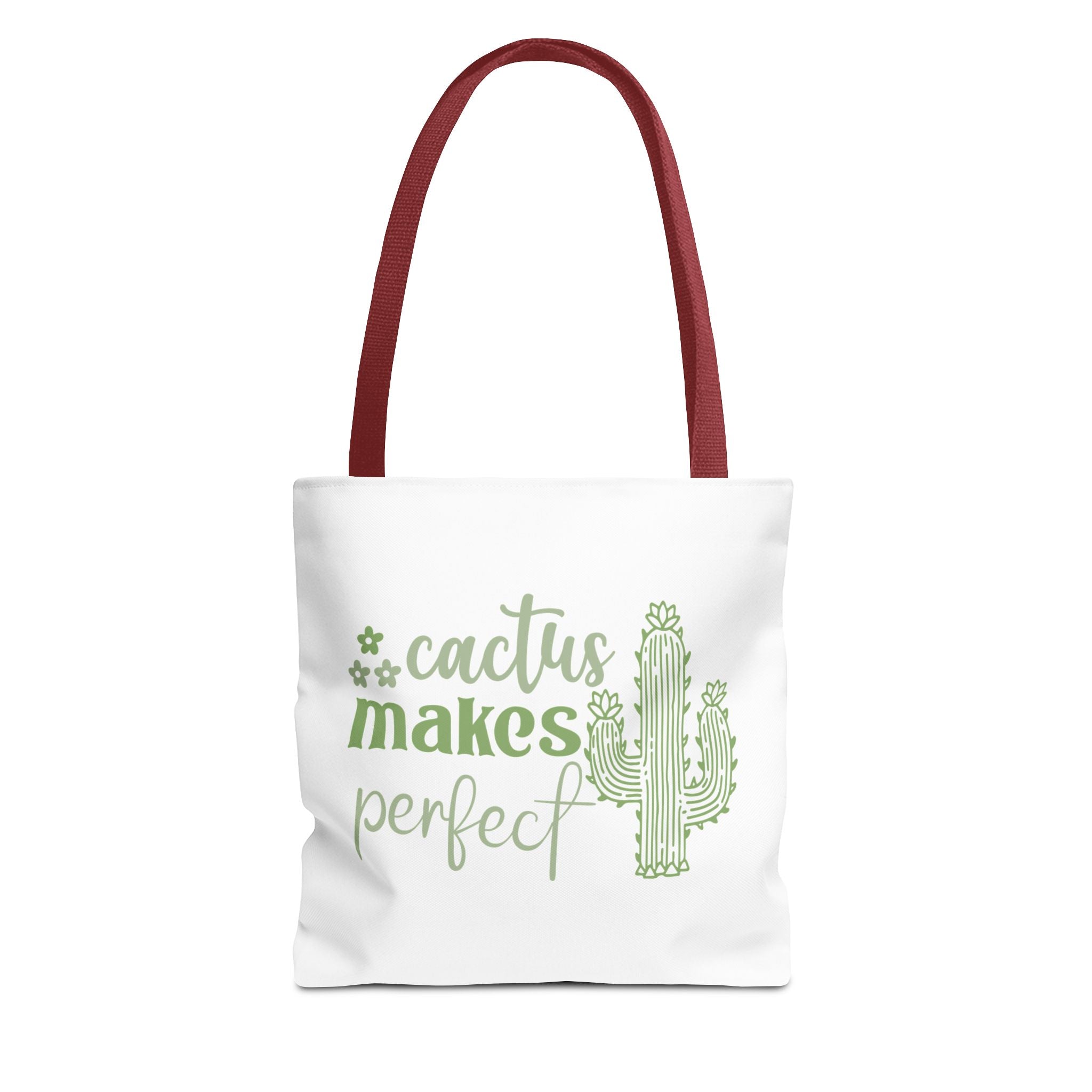 Cactus Makes Perfect Tote Bag | cactus illustration, green script