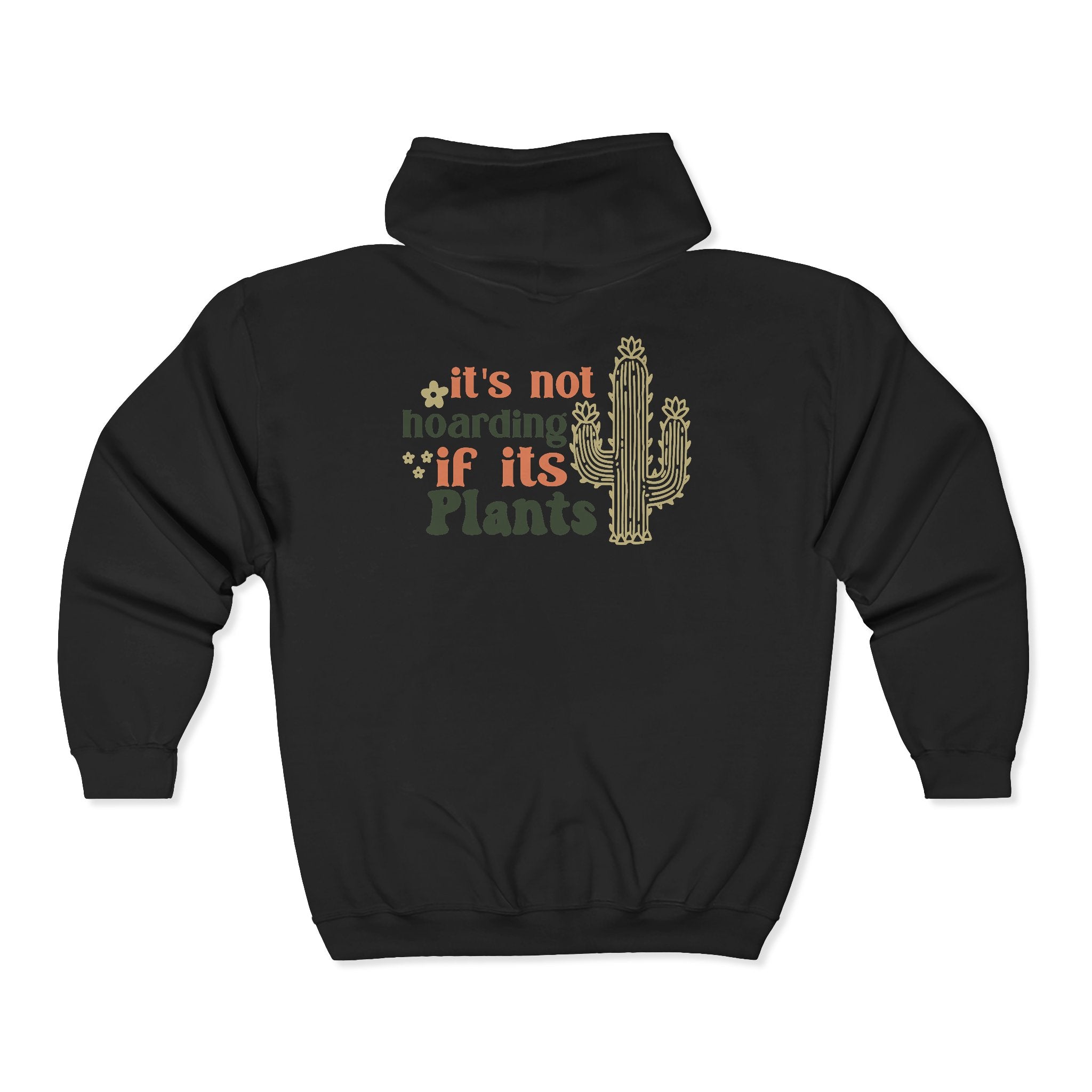 It's not dead if it's plant hoodie | cactus retro typography