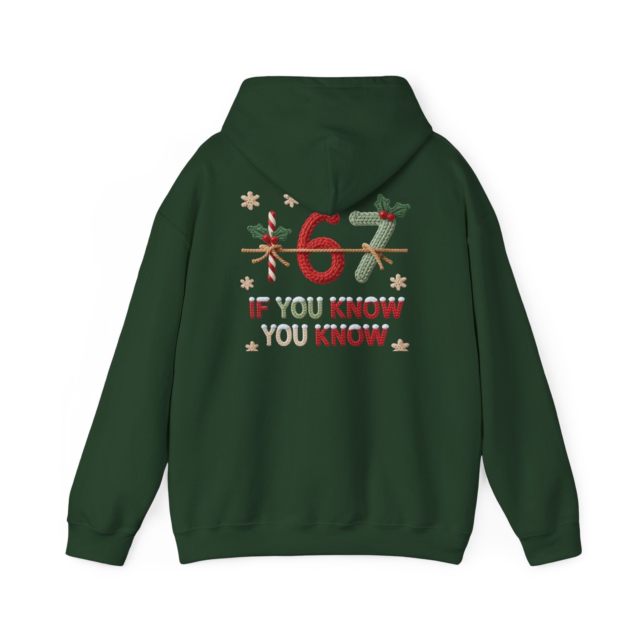 67 Christmas Hoodie | Christmas plaid numbers, holiday sweater design
