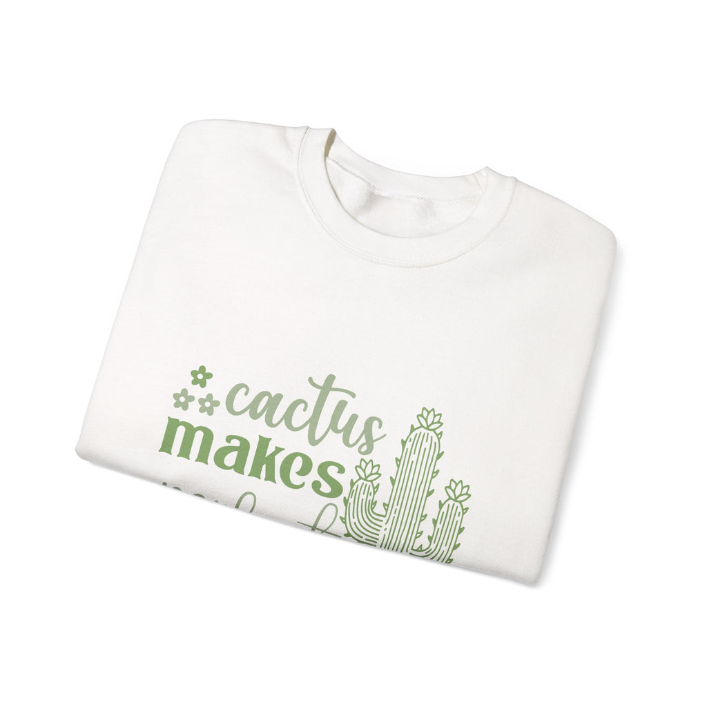 Cactus Makes Perfect crewneck | cactus graphic sweatshirt, desert plant design