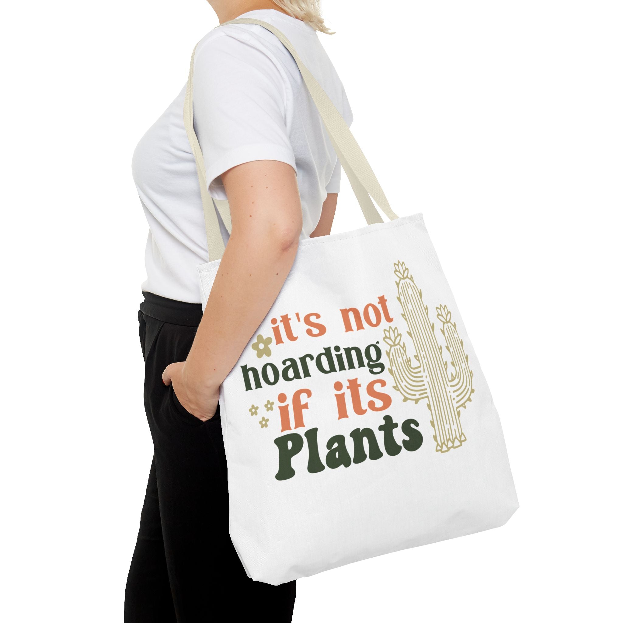 It’s Not Hoarding If It’s Plants tote bag | Cactus plant lover tote