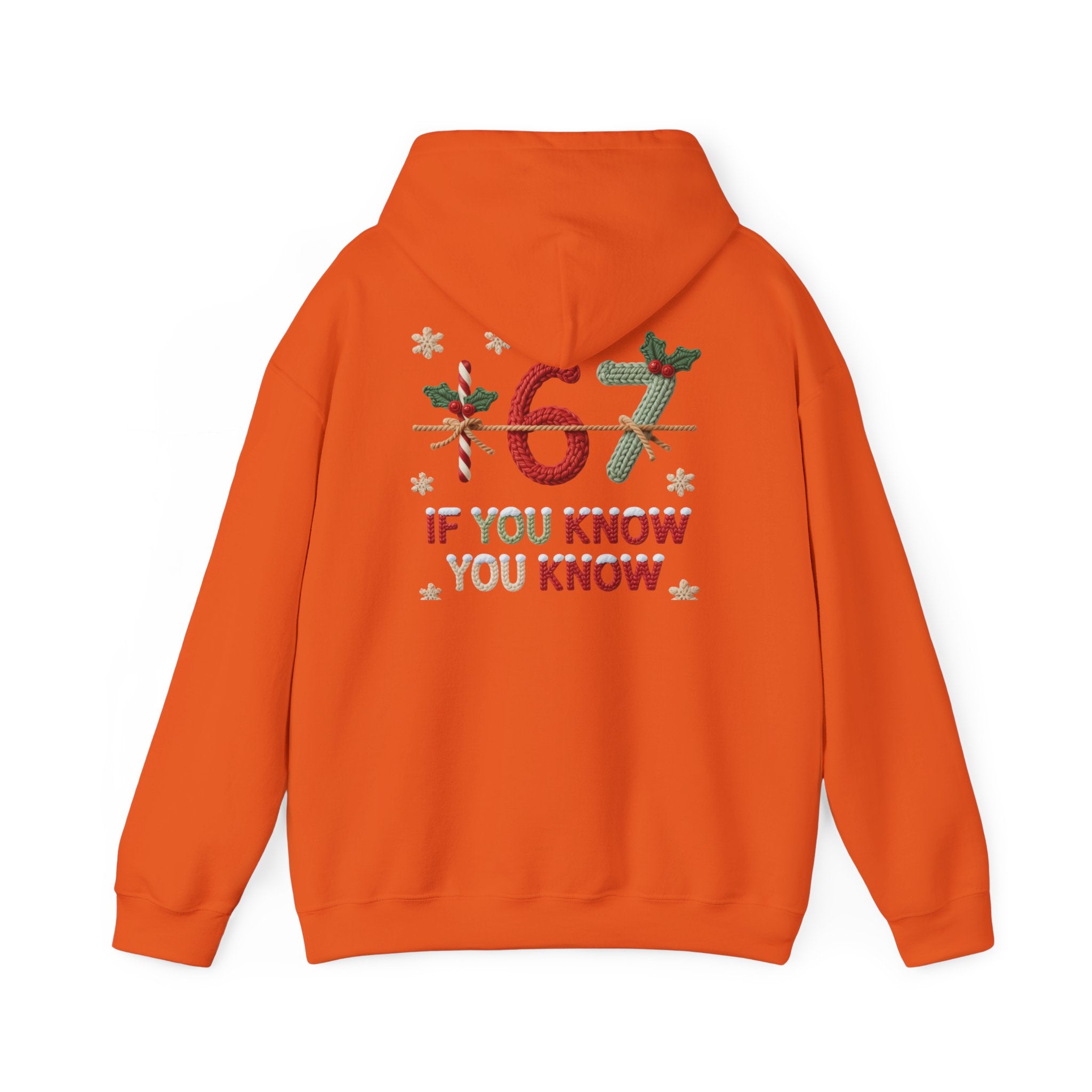 67 Christmas Hoodie | Christmas plaid numbers, holiday sweater design