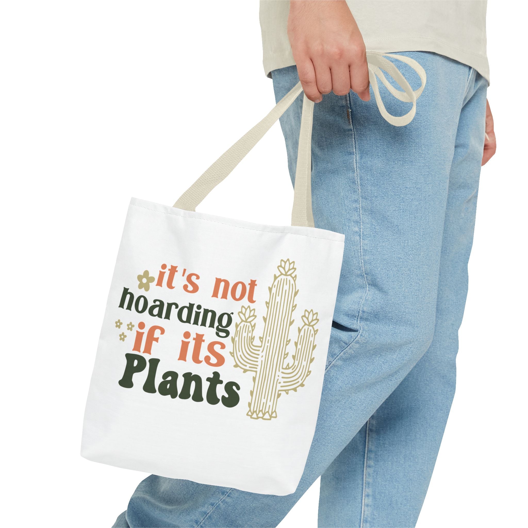 It’s Not Hoarding If It’s Plants tote bag | Cactus plant lover tote