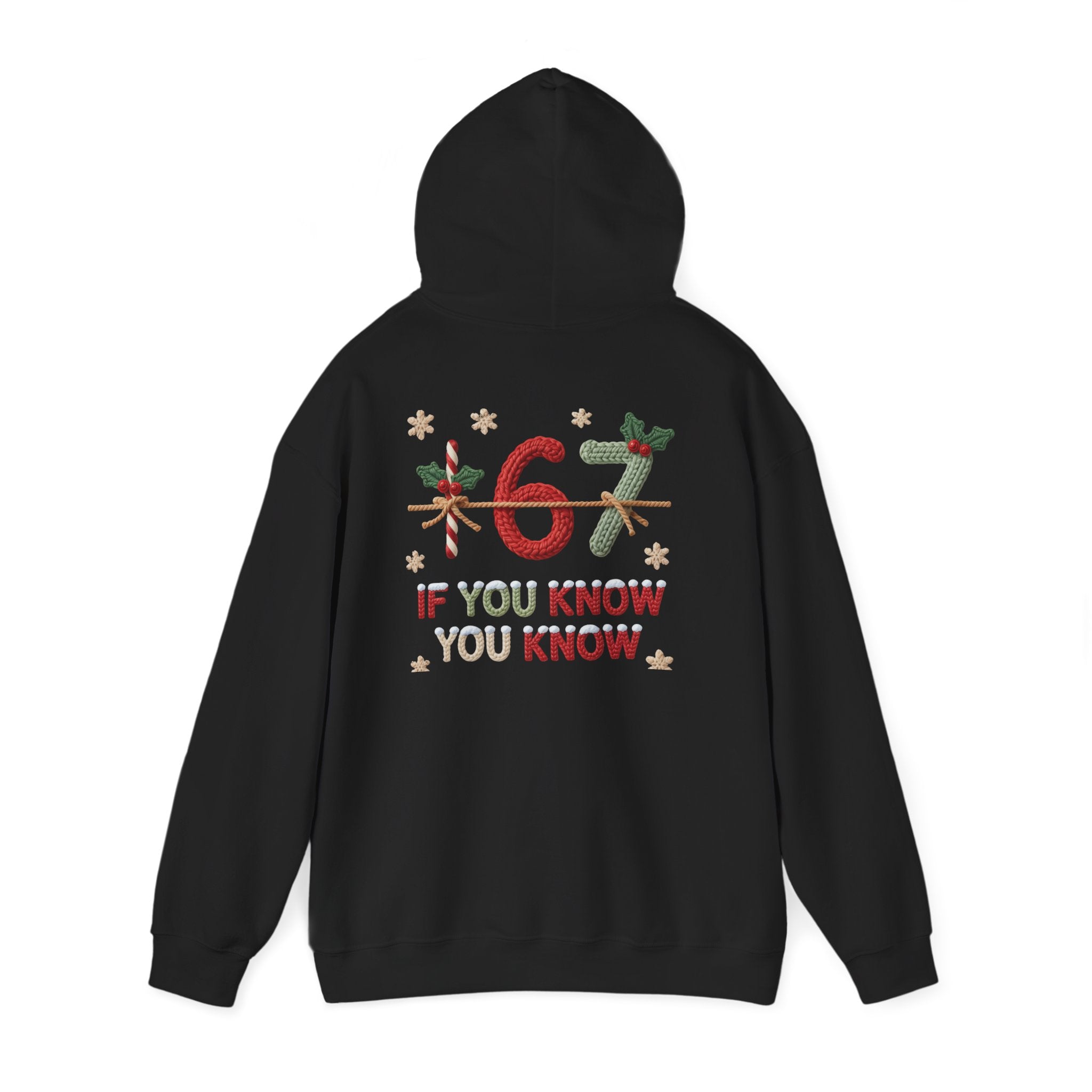 67 Christmas Hoodie | Christmas plaid numbers, holiday sweater design